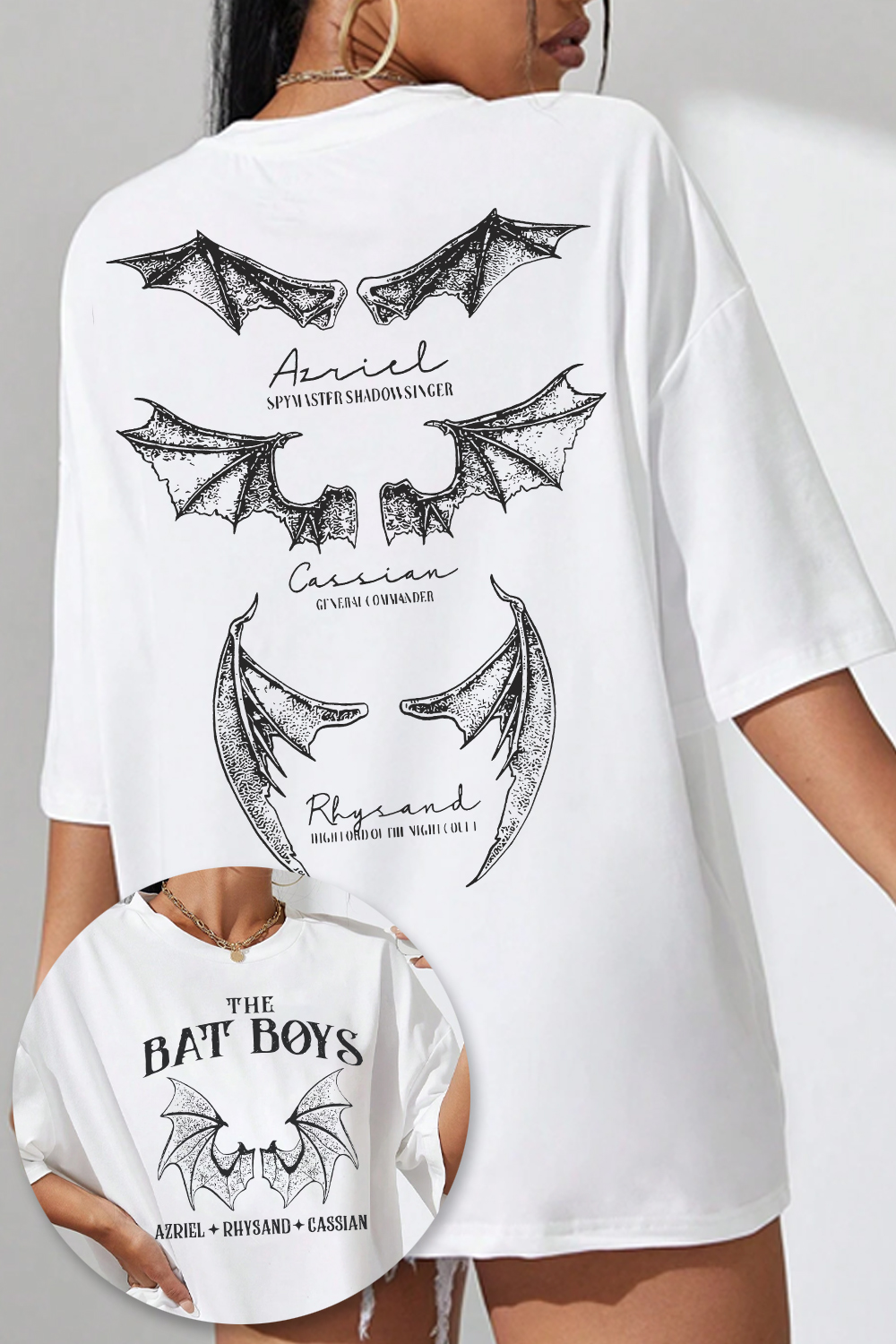 T-Shirt The Bat Merch, Shirt The Bat Boys Acotar Velaris For Women