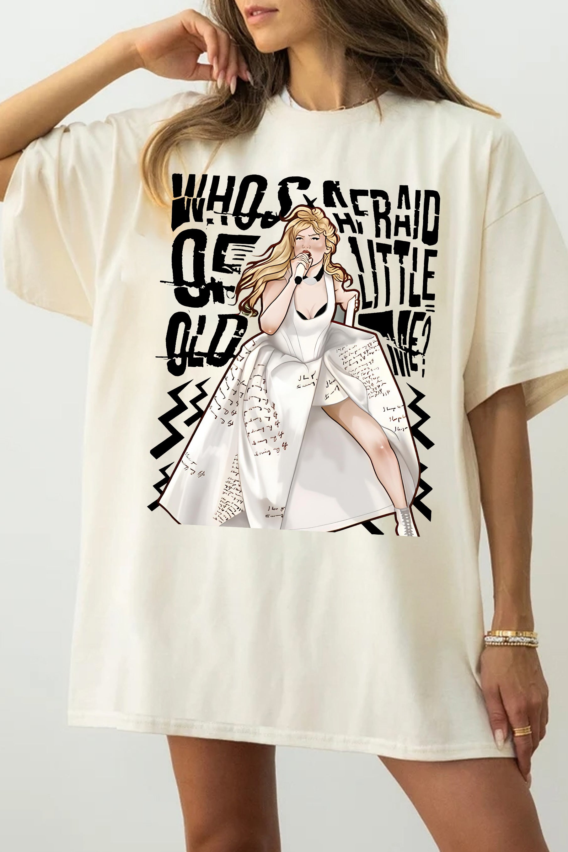 T-Shirt The Tortured Merch, Shirt The Tortured Poets Department Who S Afraid Of Little Old Me For Women