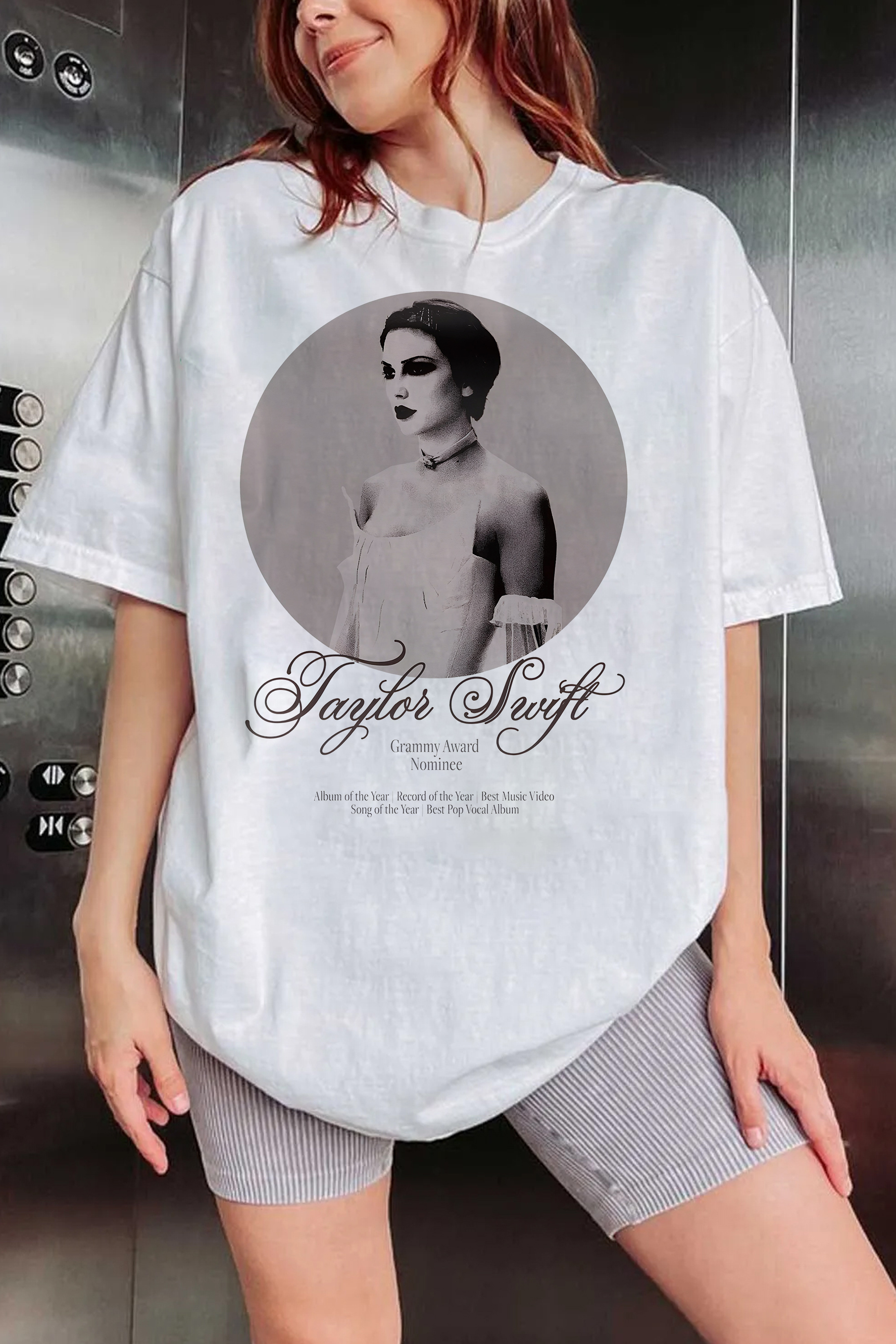T-Shirt Taylor Grammy Merch, Shirt Taylor Grammy Award Nomince Ver.1 For Women