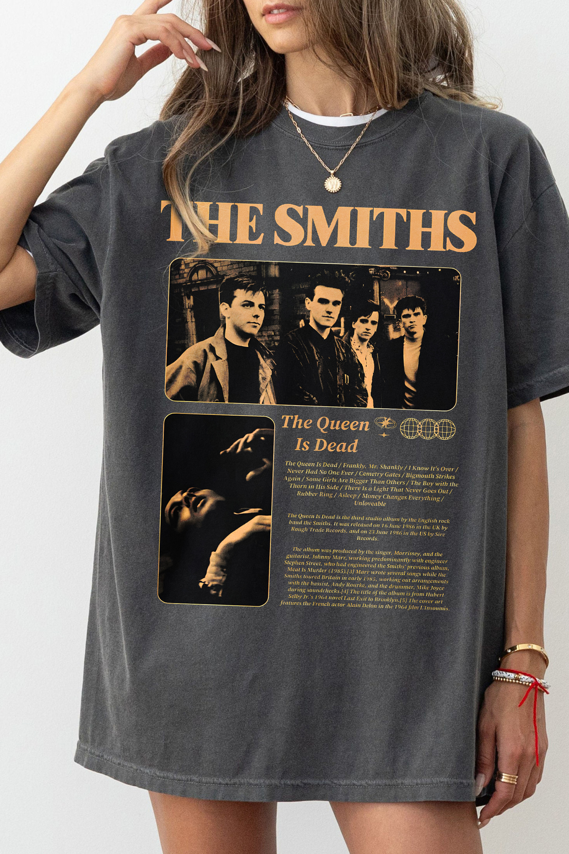 T-Shirt The Smiths Merch, Shirt The Smiths Music Band For Women