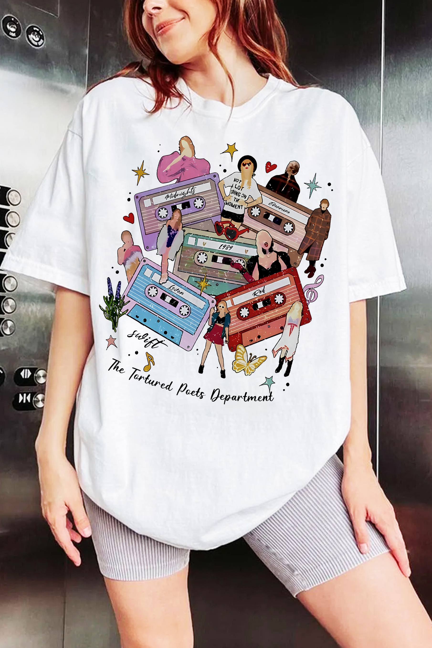 T-Shirt Taylor Audio Merch, Shirt Taylor Audio Tape For Women