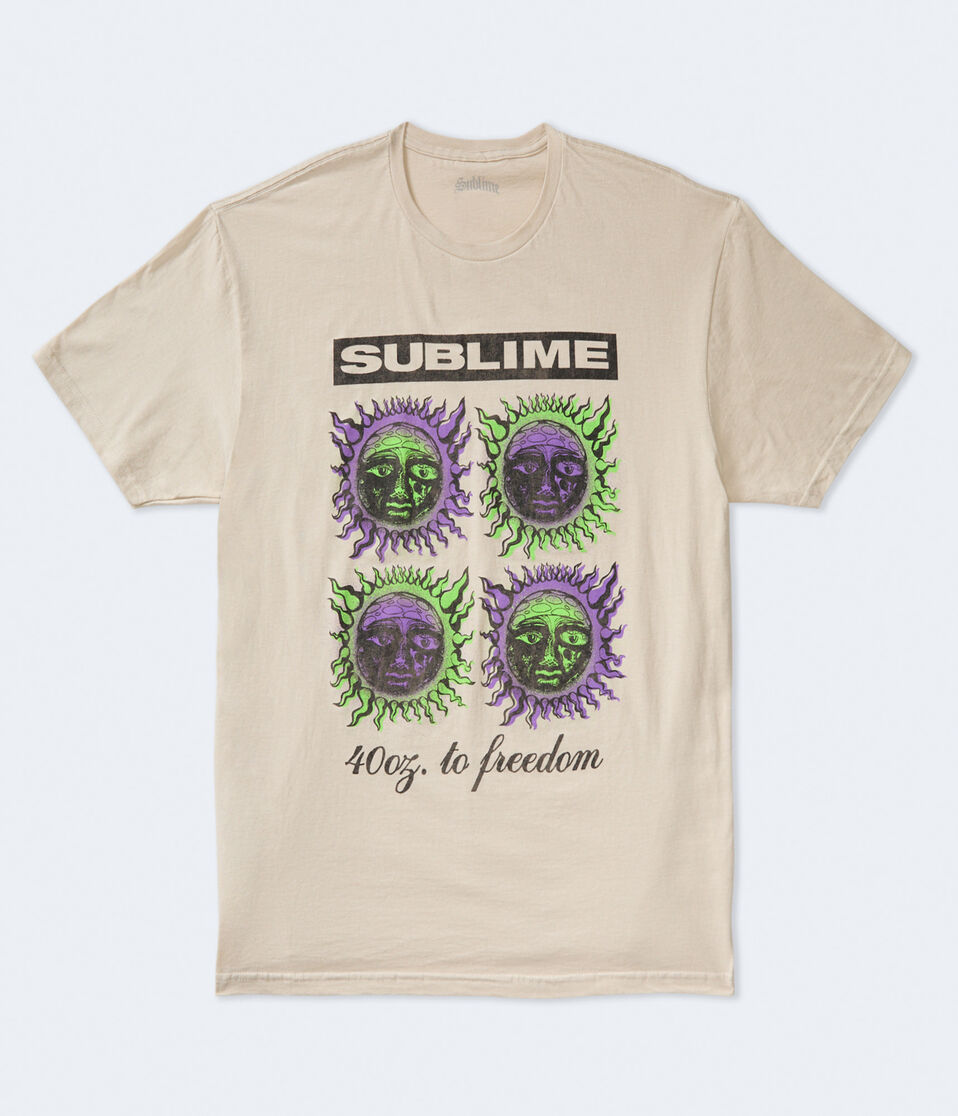 New T-Shirt Sublime 40 Merch, Shirt Sublime 40 Oz To Freedom Relaxed Graphic