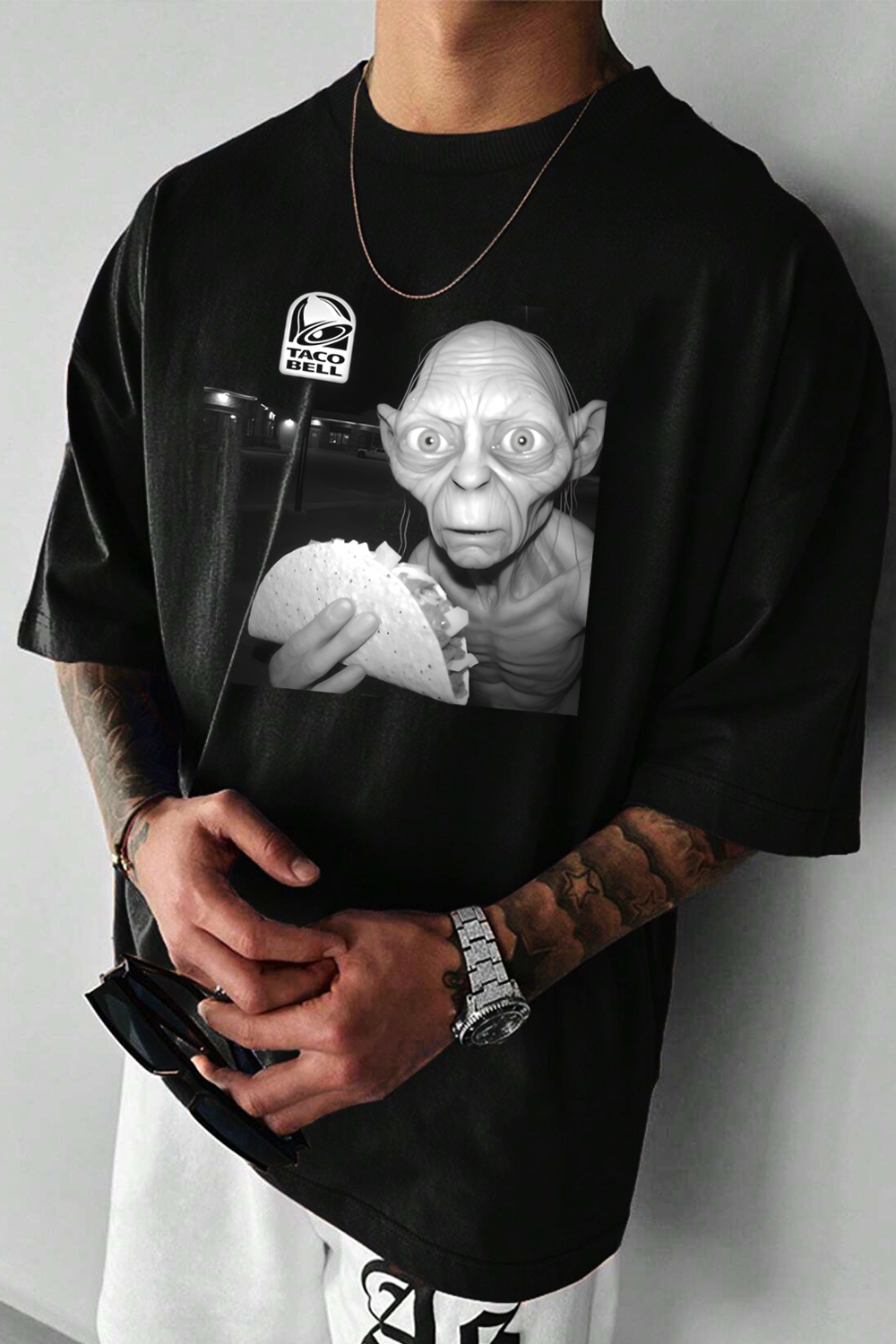 New T-Shirt Taco Bell Merch, Shirt Taco Bell Is The Gollum Of Restaurants Lotr For Men