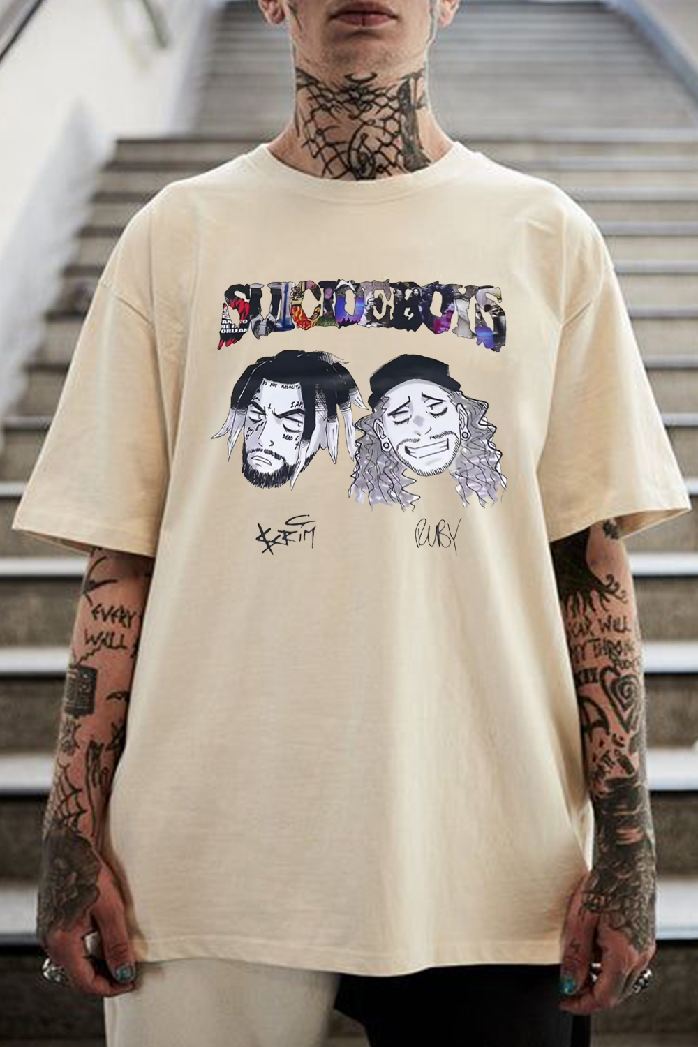 New T-Shirt Suicideboys Cartoon Merch, Shirt Suicideboys Cartoon Casual Men’S