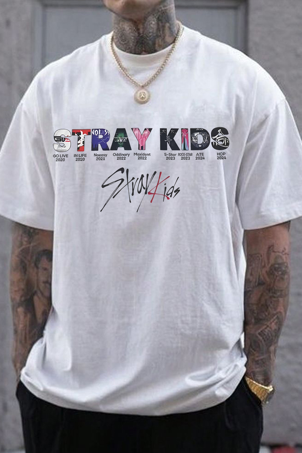 New T-Shirt Stray Kids Merch, Shirt Stray Kids Albums For Men