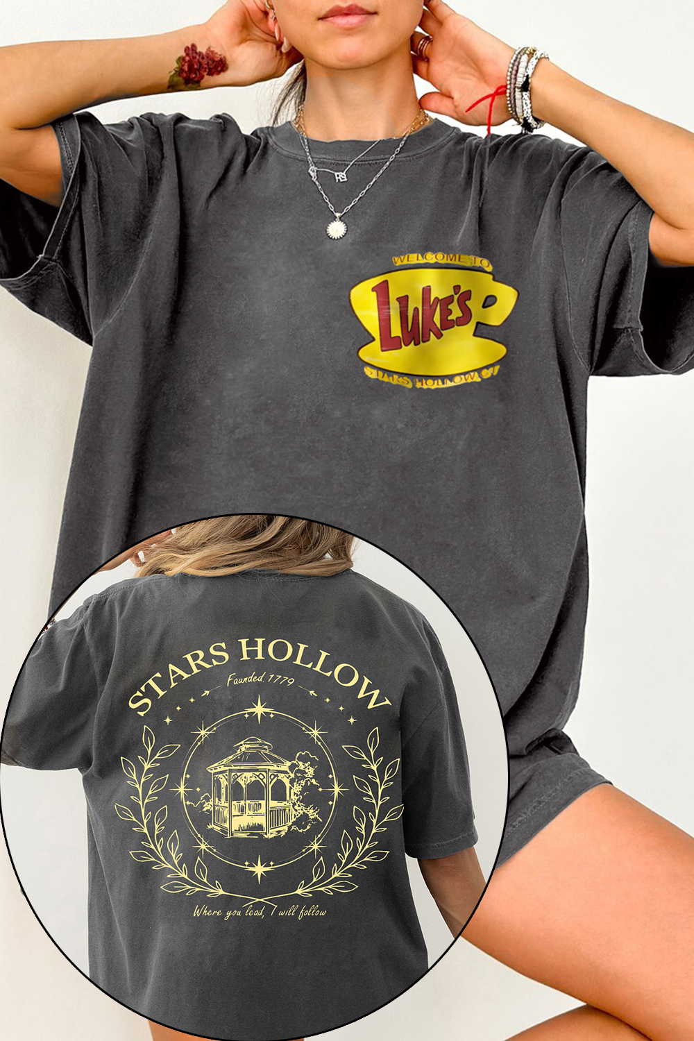 New T-Shirt Stars Hollow Merch, Shirt Stars Hollow Where You Lead I Will Follow For Women