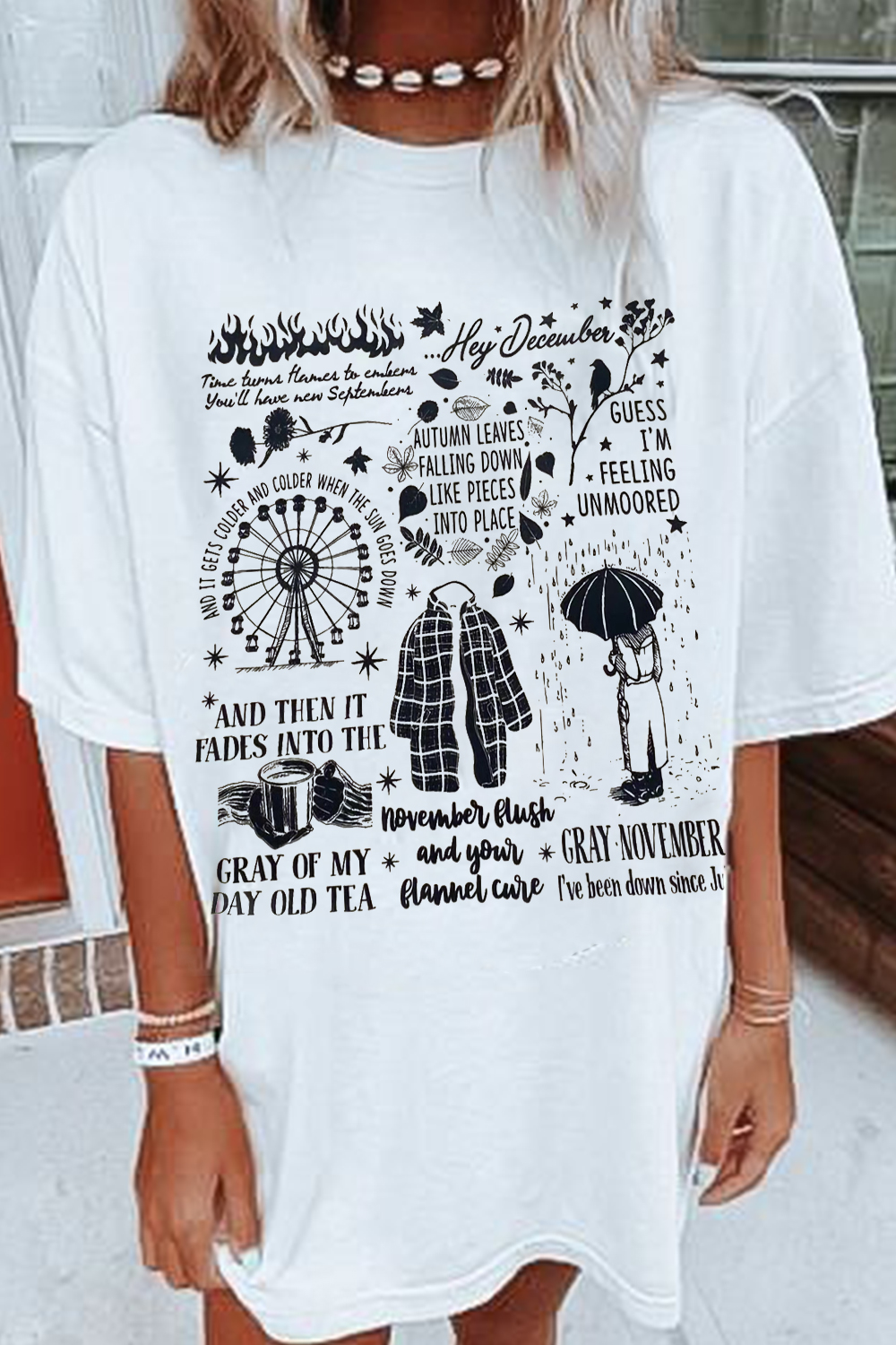 New T-Shirt Sketch Cartoon Merch, Shirt Sketch Cartoon Print Short Sleeve