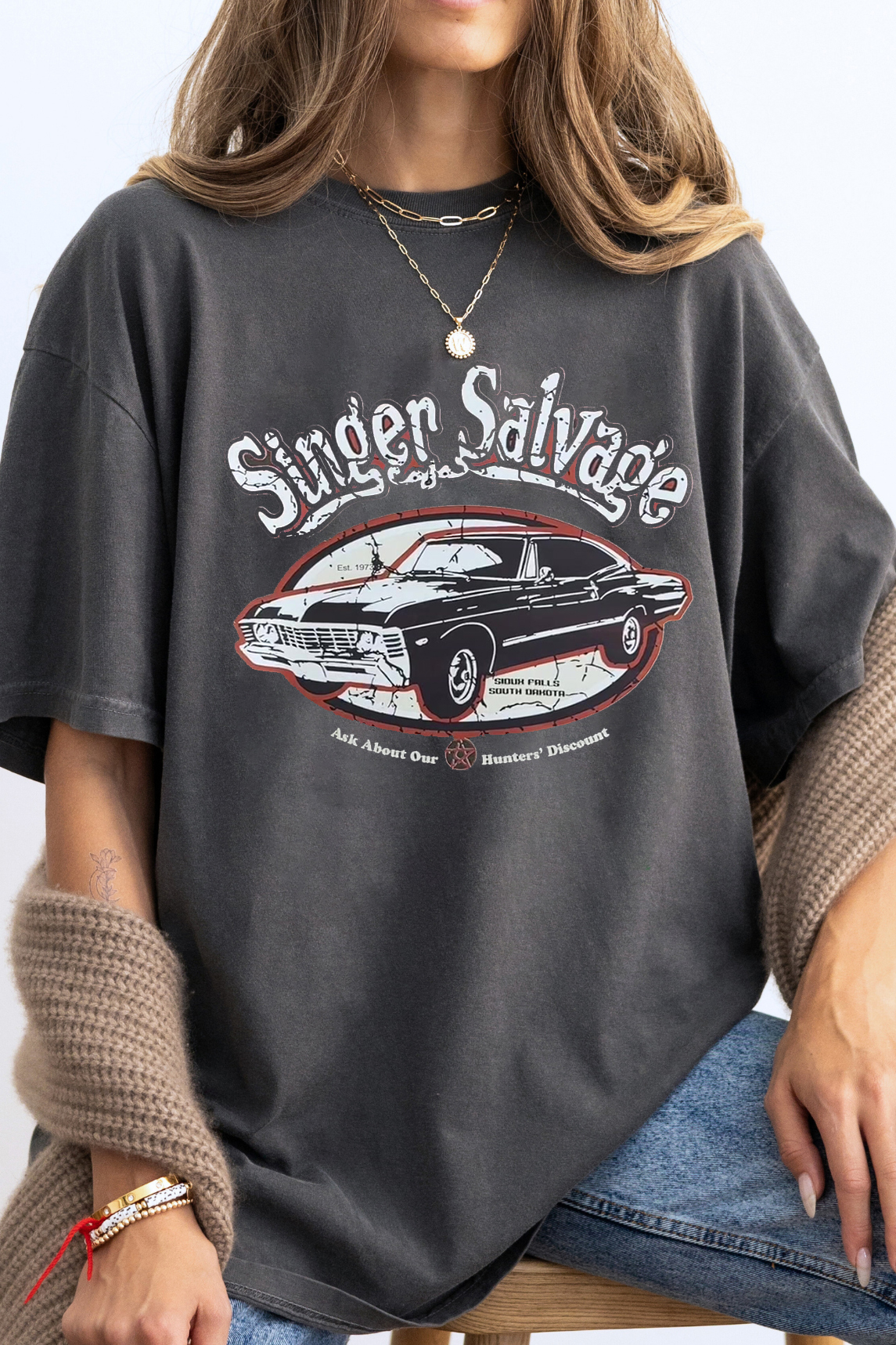 T-Shirt Scoobynatural Supernatural Merch, Shirt Scoobynatural Supernatural Fans Print Short-Sleeved