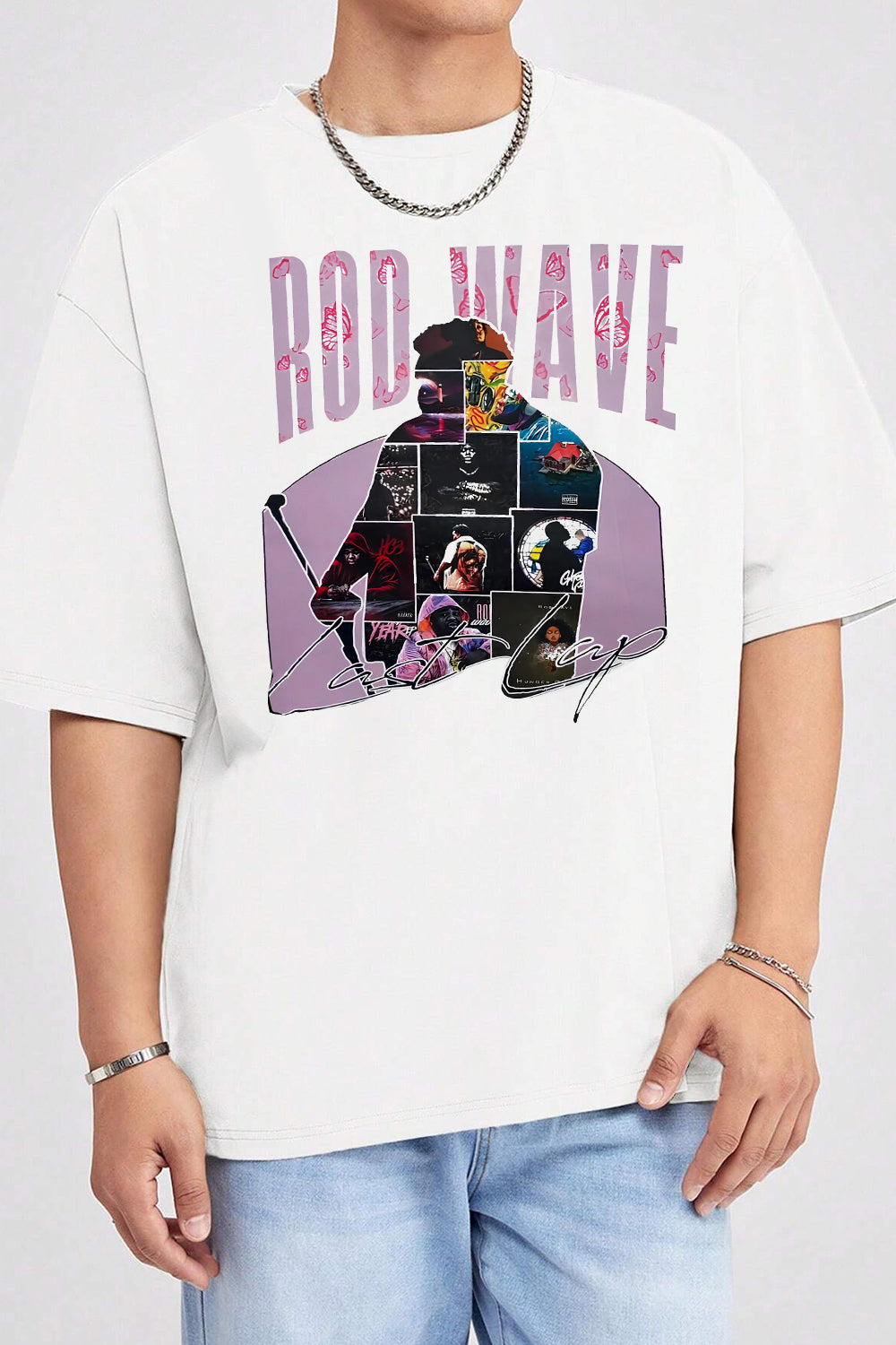 New T-Shirt Rod Wave Merch, Shirt Rod Wave Last Lap World Tour For Men