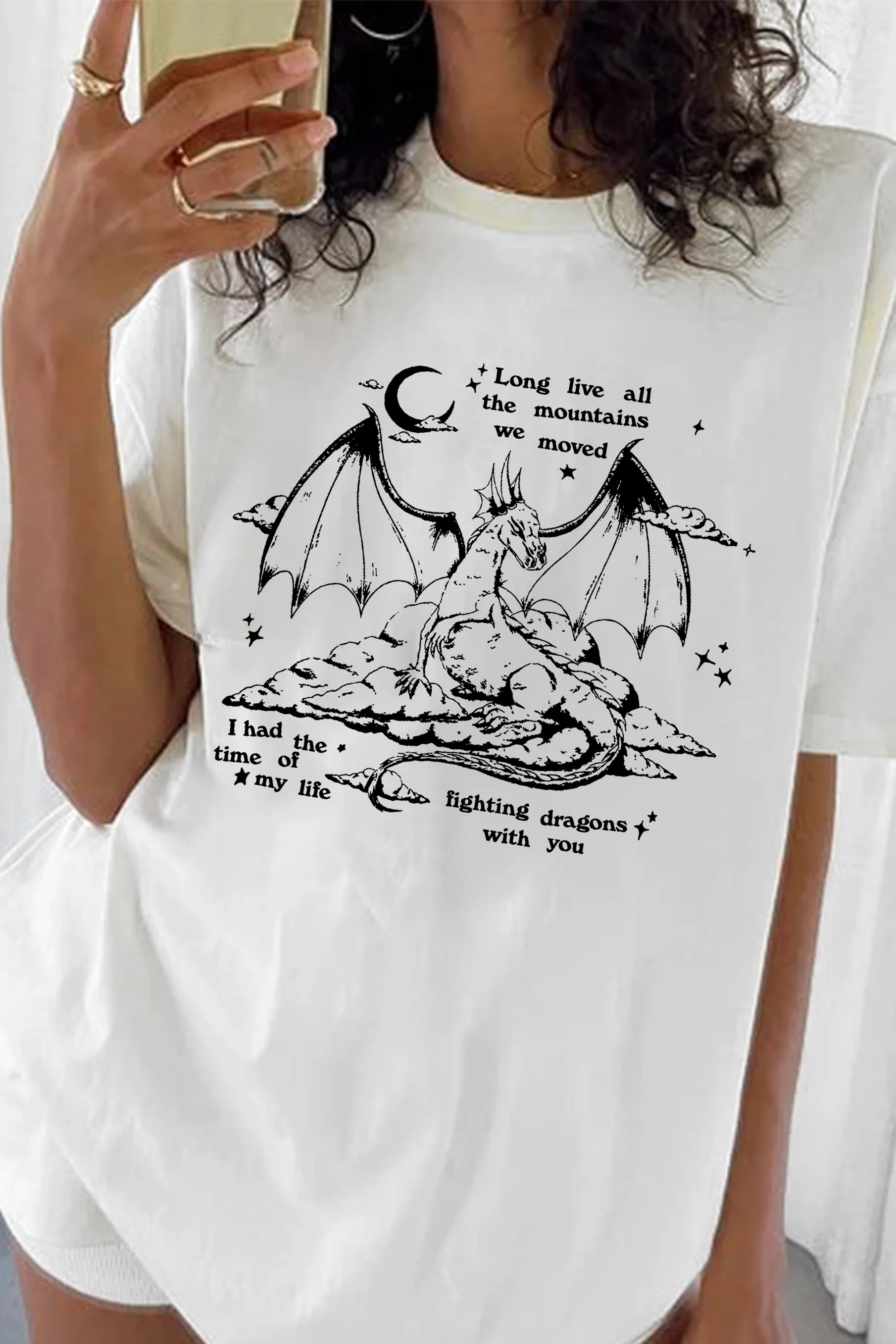 New T-Shirt Retro Fighting Merch, Shirt Retro Fighting Dragons With You For Women