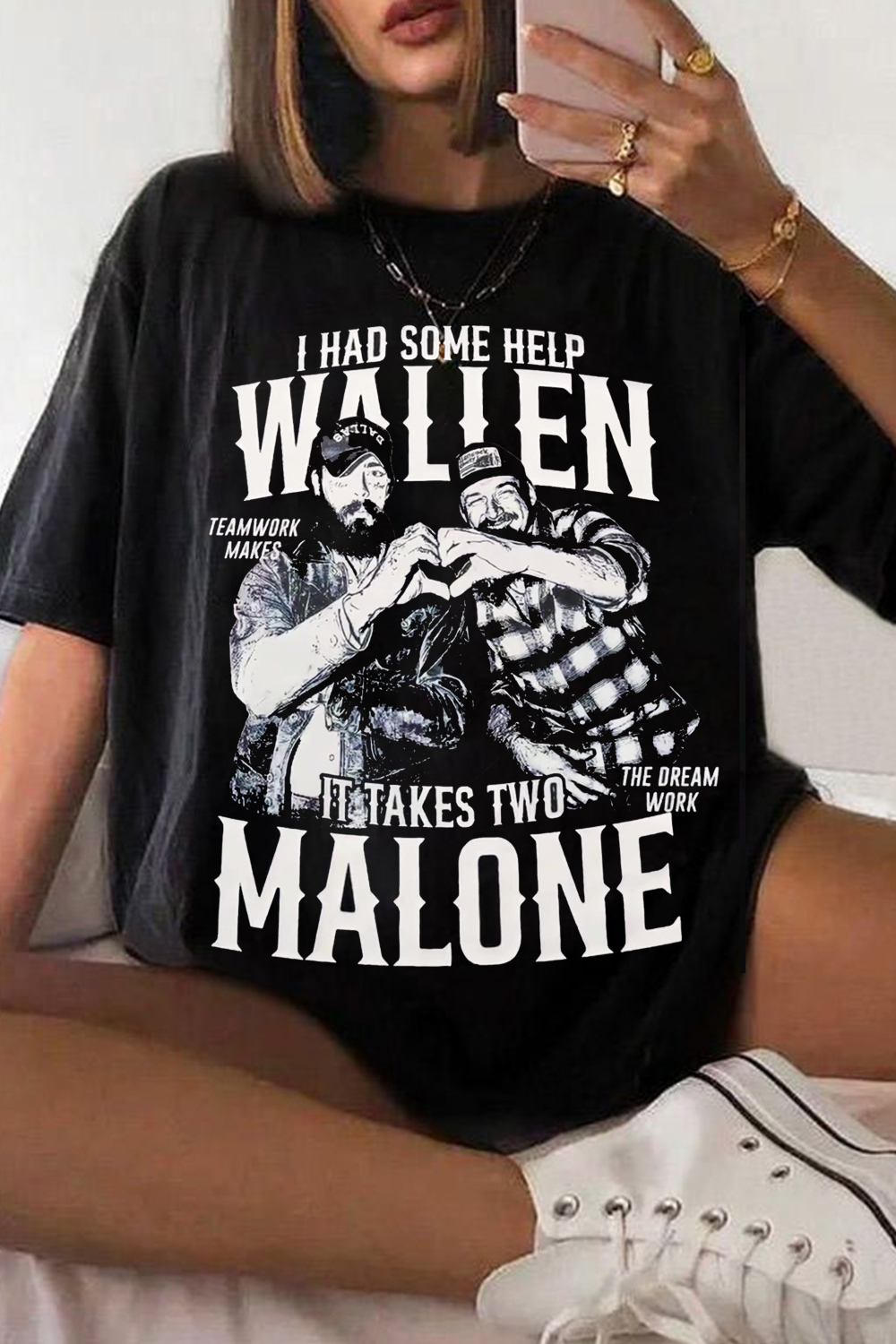 T-Shirt Postmalone Casual Merch, Shirt Postmalone Casual Round Neck Short Sleeve 