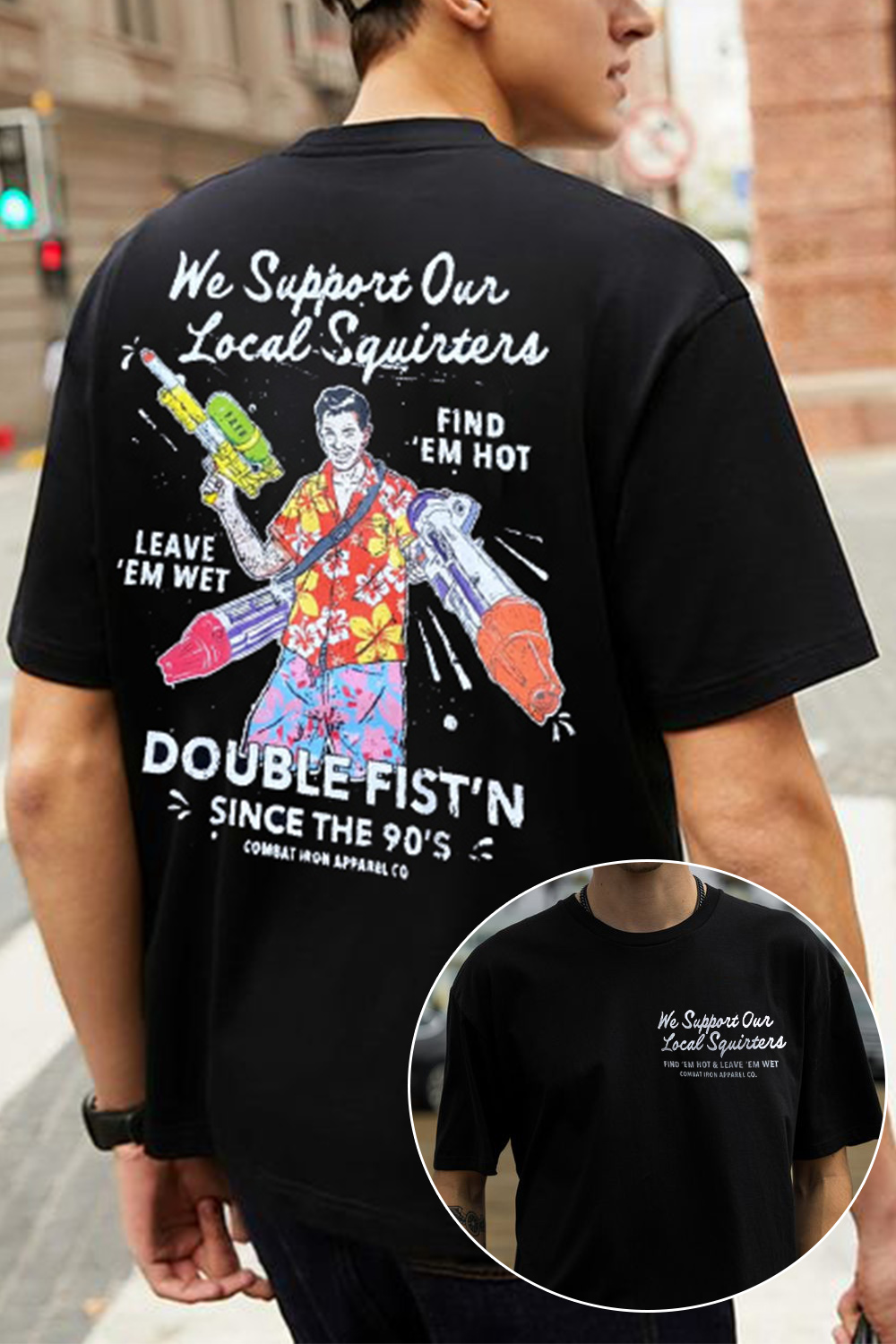 New T-Shirt Personalized Front Merch, Shirt Personalized Front And Back Printed Short-Sleeved Men’S