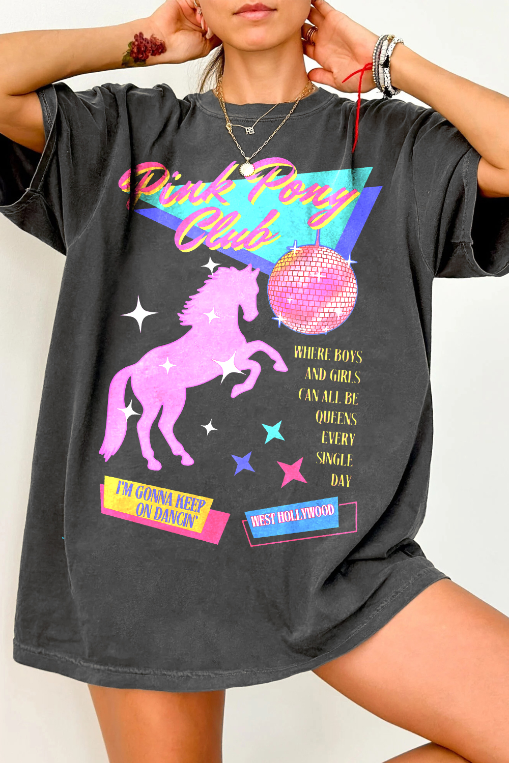 T-Shirt Pink Pony Merch, Shirt Pink Pony Club Chappell For Women