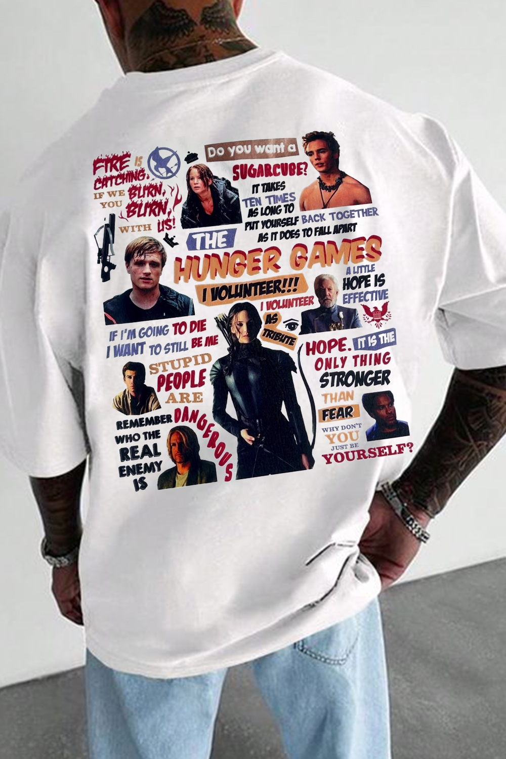 T-Shirt Movie And Merch, Shirt Movie And Tv Cartoon Back Print Round Neck Short Sleeve