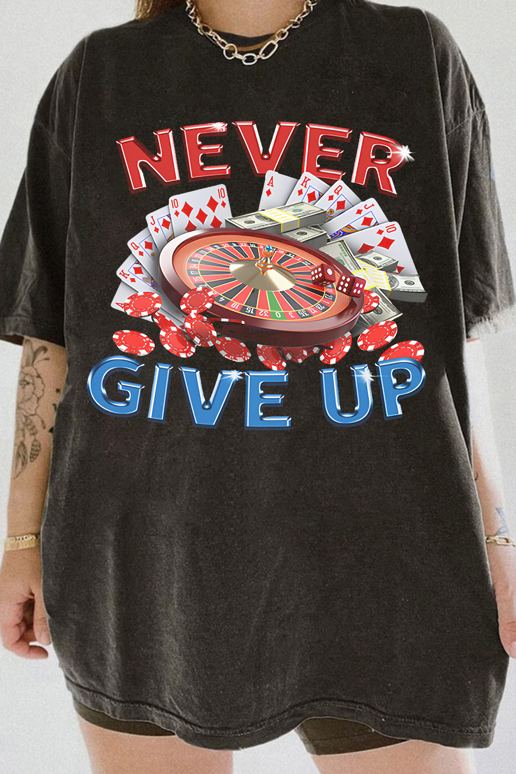 New T-Shirt Never Give Merch, Shirt Never Give Up For Women