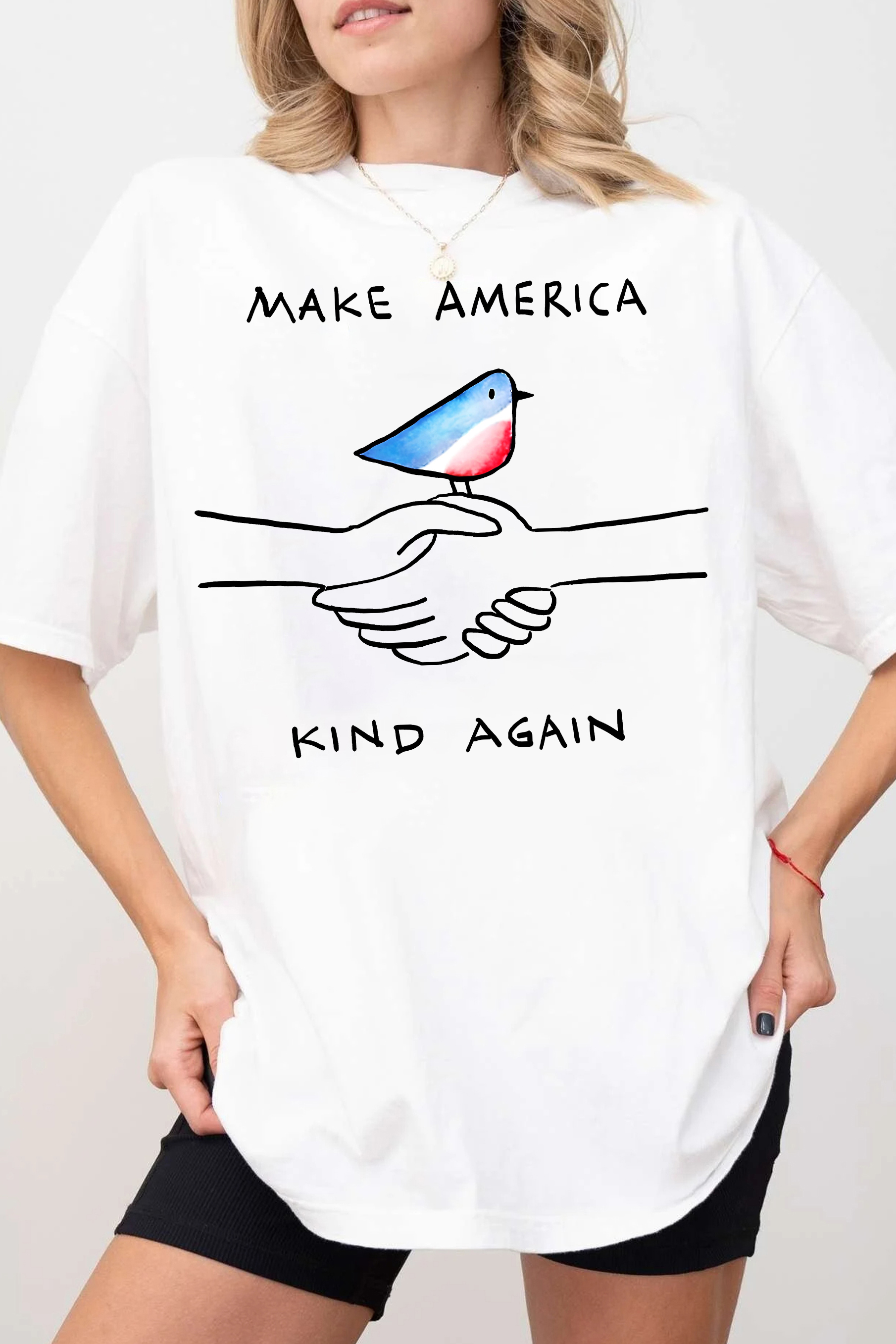T-Shirt Make America Merch, Shirt Make America Kind Again For Women