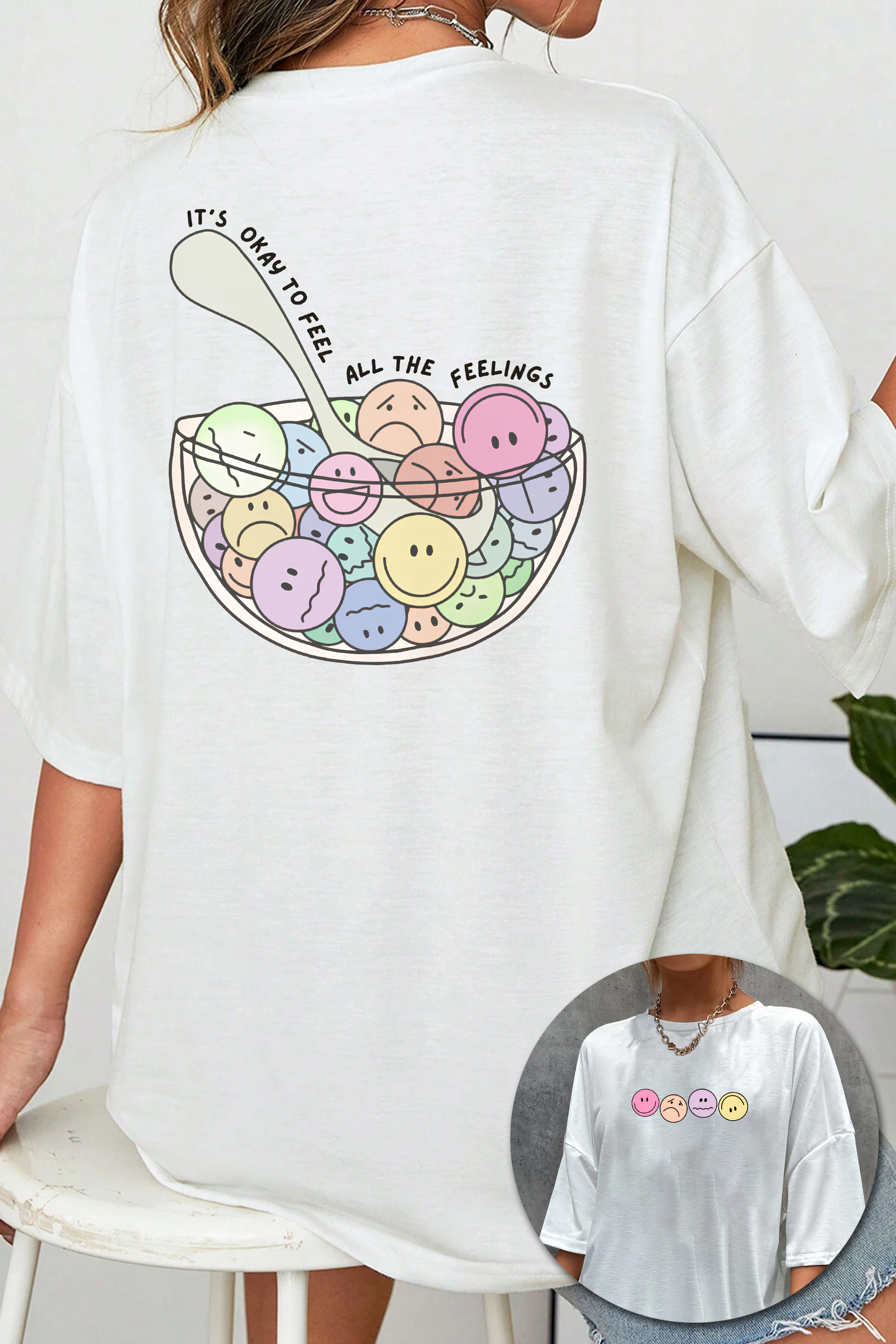 New T-Shirt Mental Health Merch, Shirt Mental Health Feel All The Feels For Women
