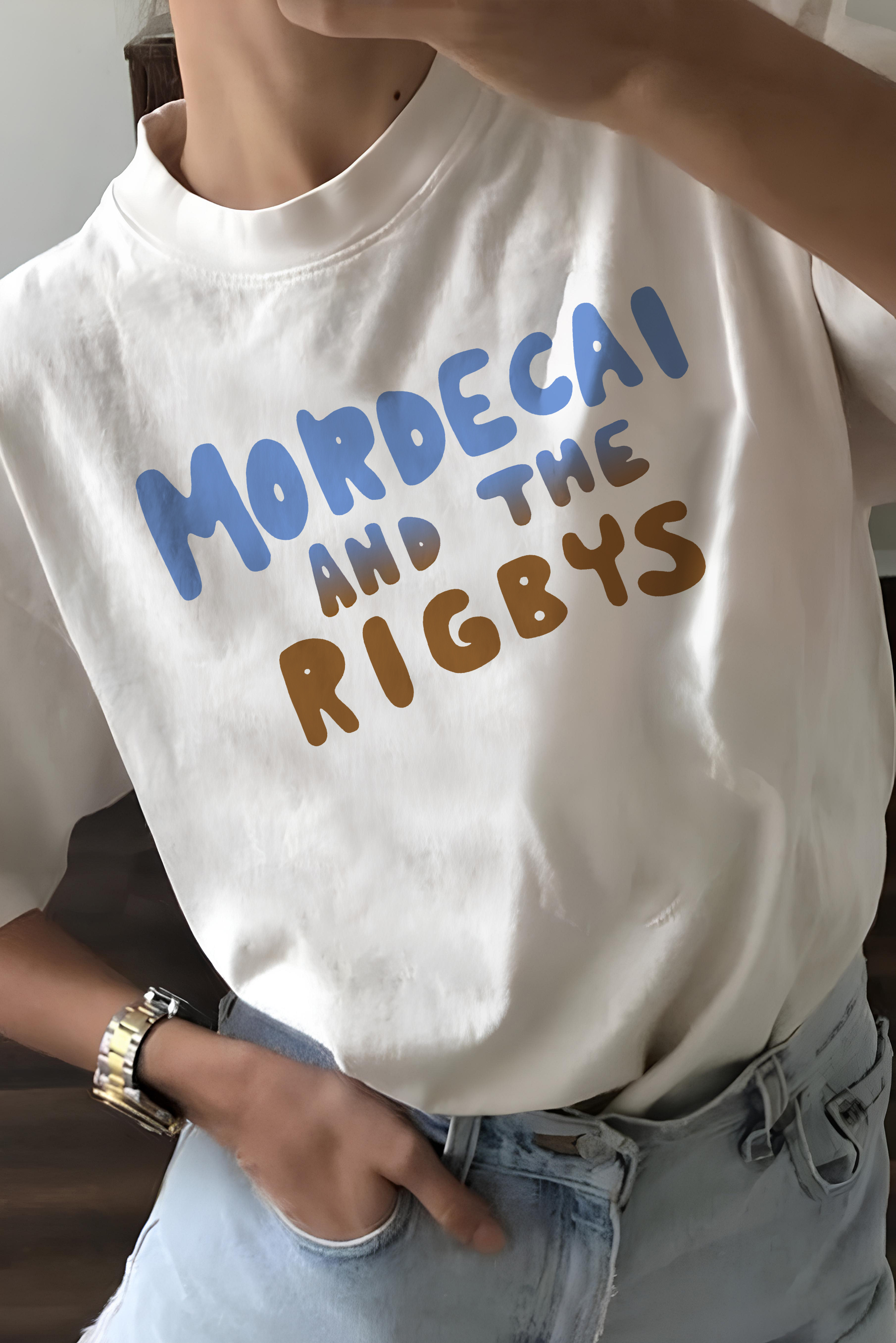 New T-Shirt Mordecai And Merch, Shirt Mordecai And The Rigbys Ringer For Women