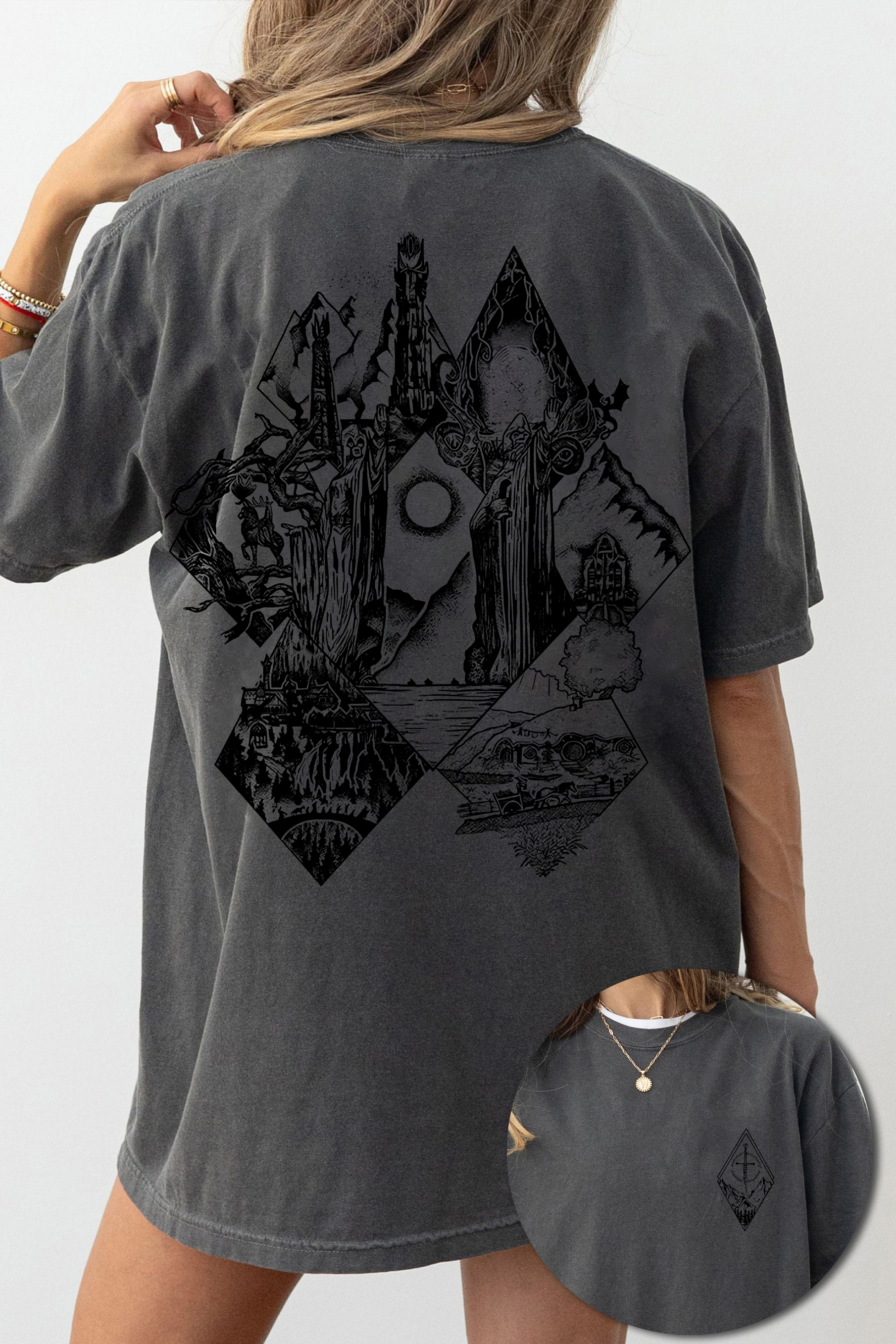 New T-Shirt Middle Earth Merch, Shirt Middle Earth Lotr For Women