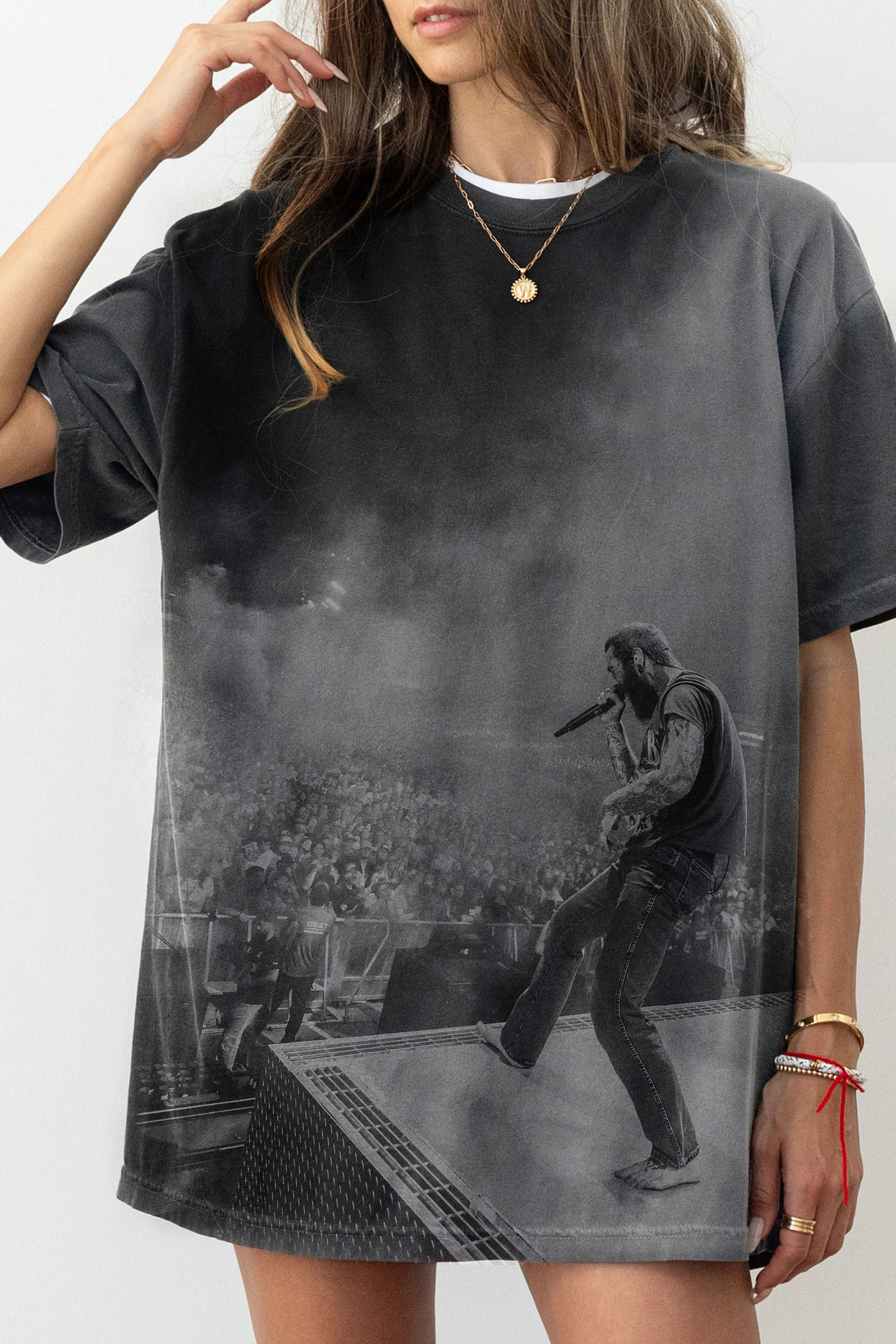 New T-Shirt Malone Nashville Merch, Shirt Malone Nashville Ver.1 For Women