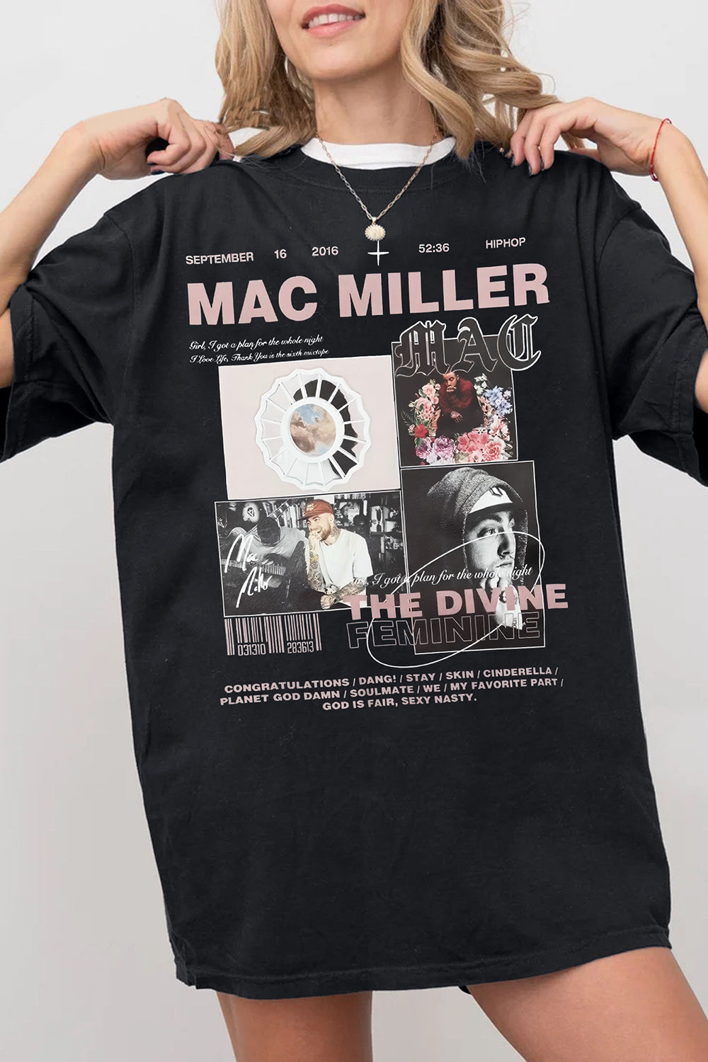 T-Shirt Mac Miller Merch, Shirt Mac Miller Album Merch For Women