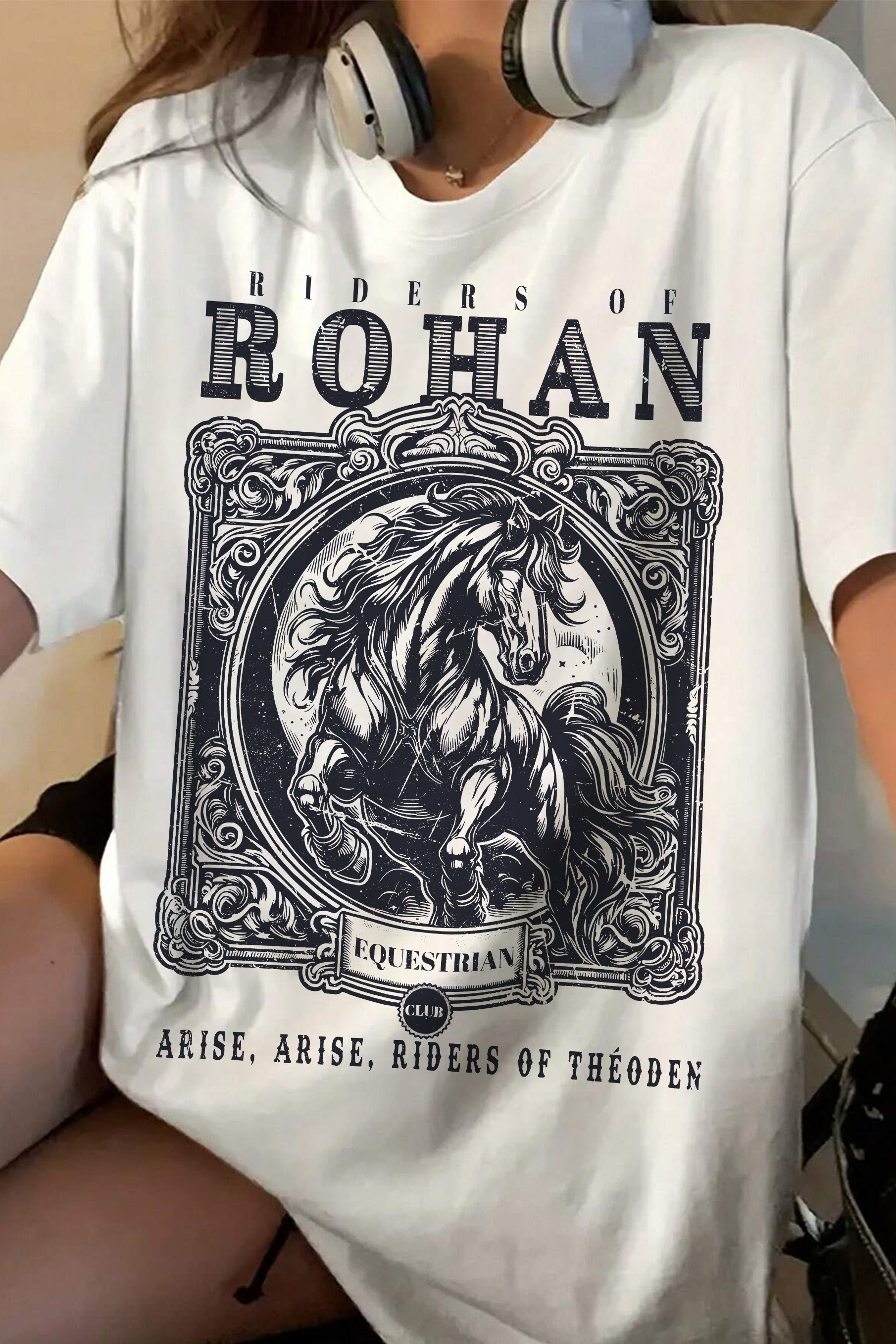 T-Shirt Lotr Riders Merch, Shirt Lotr Riders Of Rohan For Women