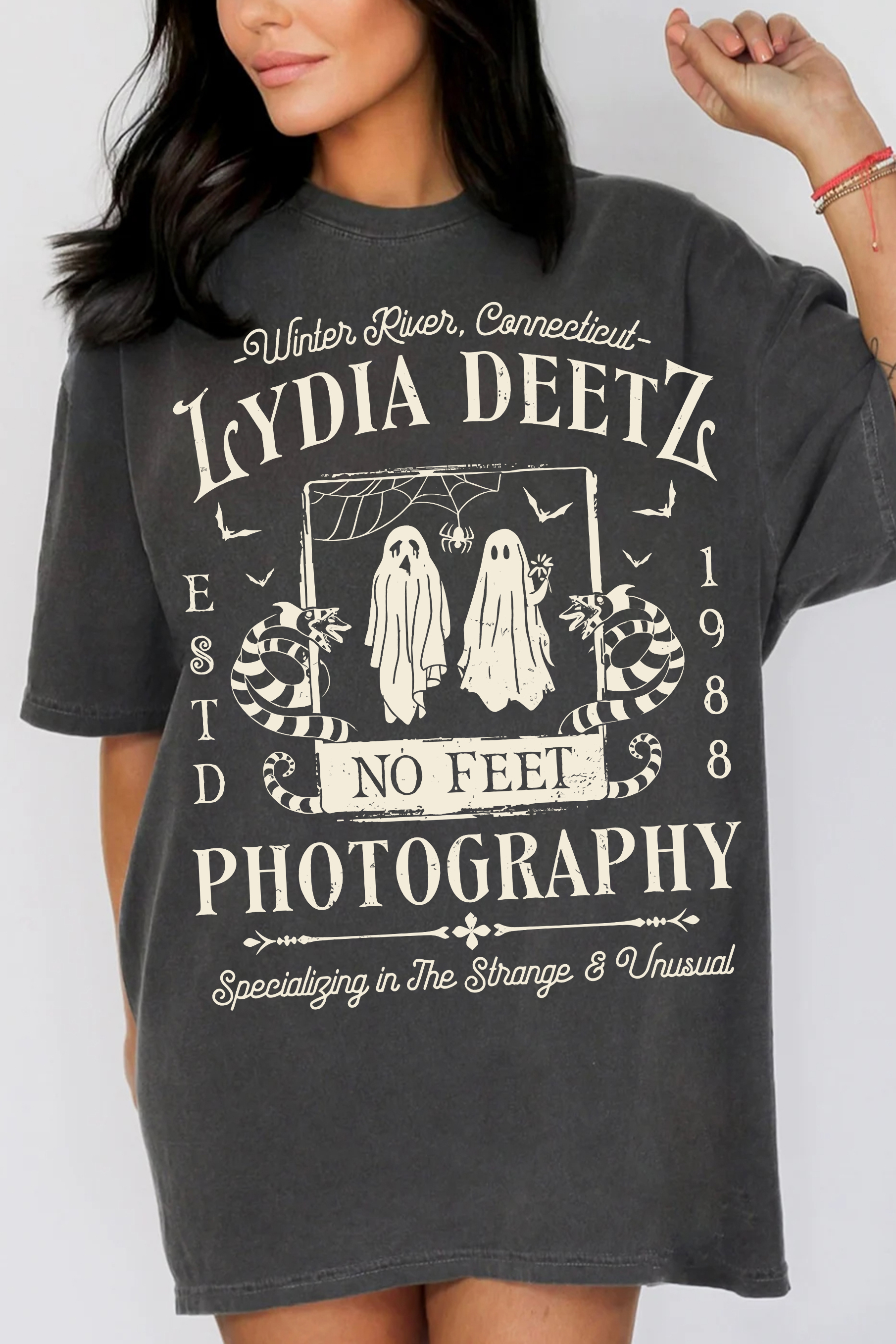 New T-Shirt Lydia Deetz Merch, Shirt Lydia Deetz Photography Beetleju!Ce For Women