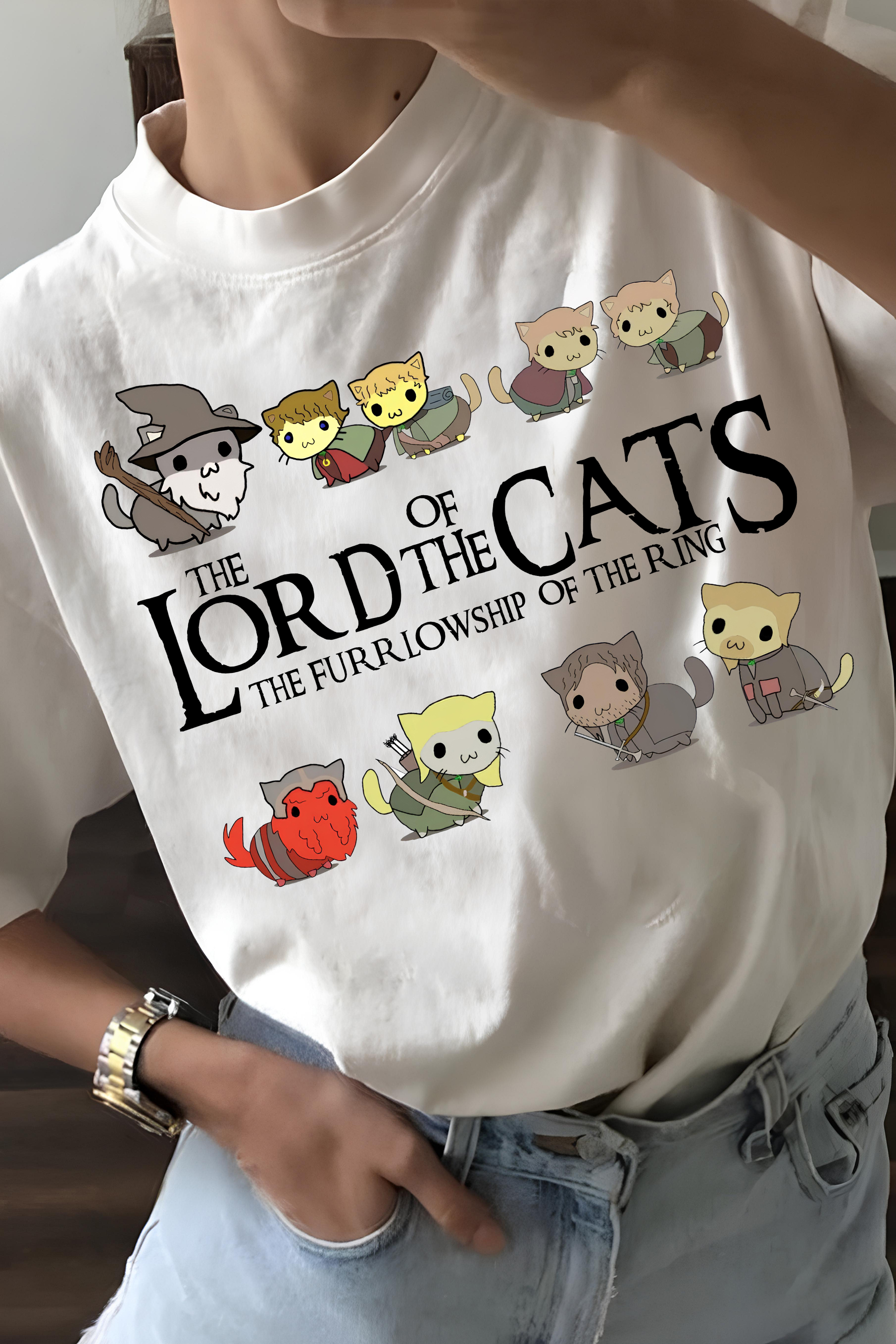 New T-Shirt Lord Of Merch, Shirt Lord Of The Cats For Women