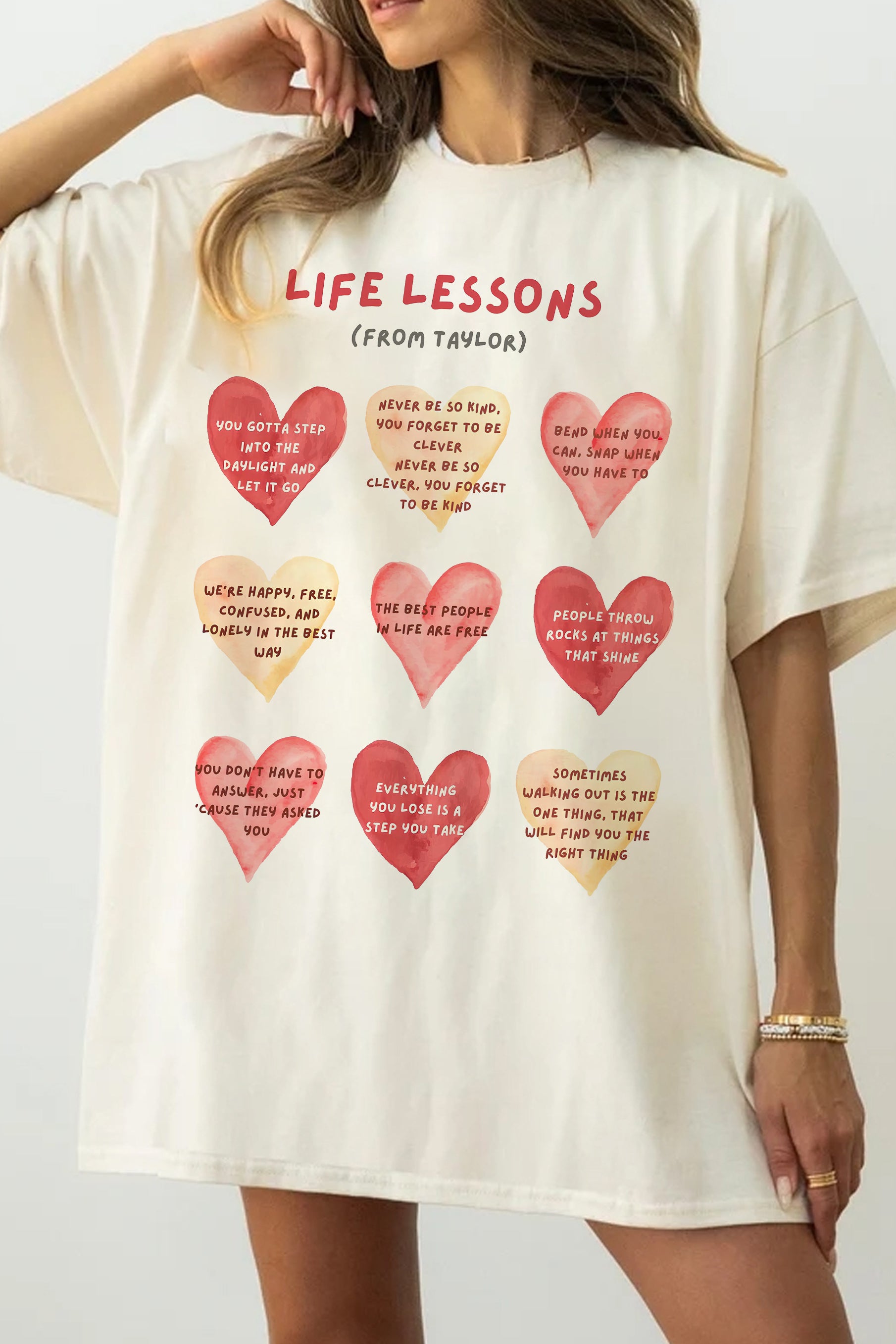 New T-Shirt Life Lessons Merch, Shirt Life Lessons From Taylor For Women