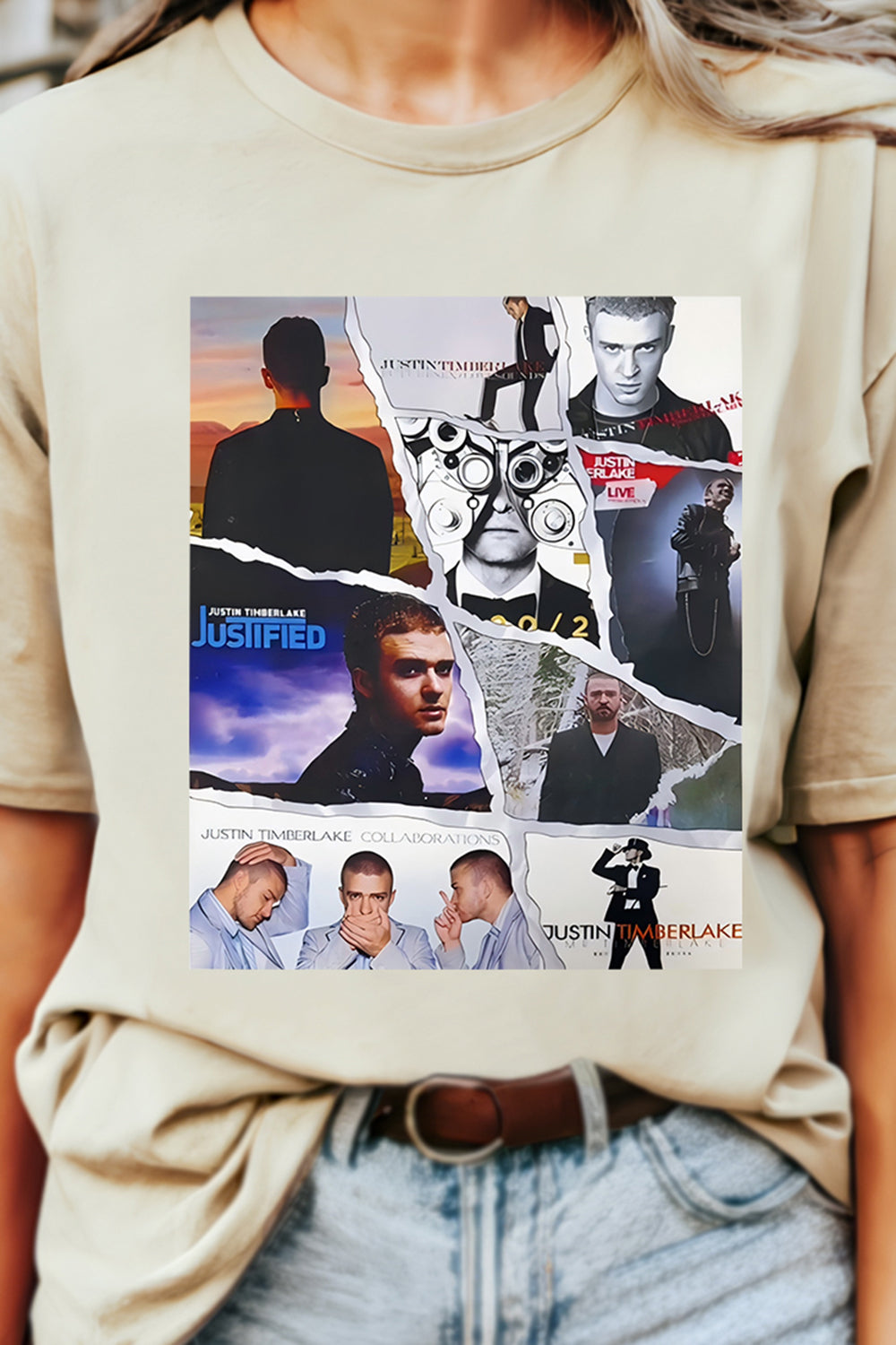 New T-Shirt Justin Timberlake Merch, Shirt Justin Timberlake Albums Merch For Women