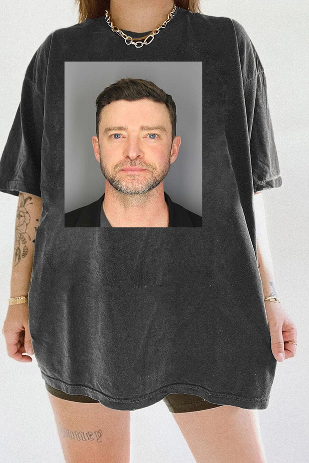 New T-Shirt Justin Timberlake Merch, Shirt Justin Timberlake Mugshot Jt Concert For Women