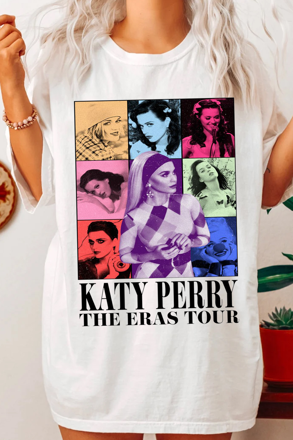 T-Shirt Katy Loose Merch, Shirt Katy Loose Round Neck Short Sleeve