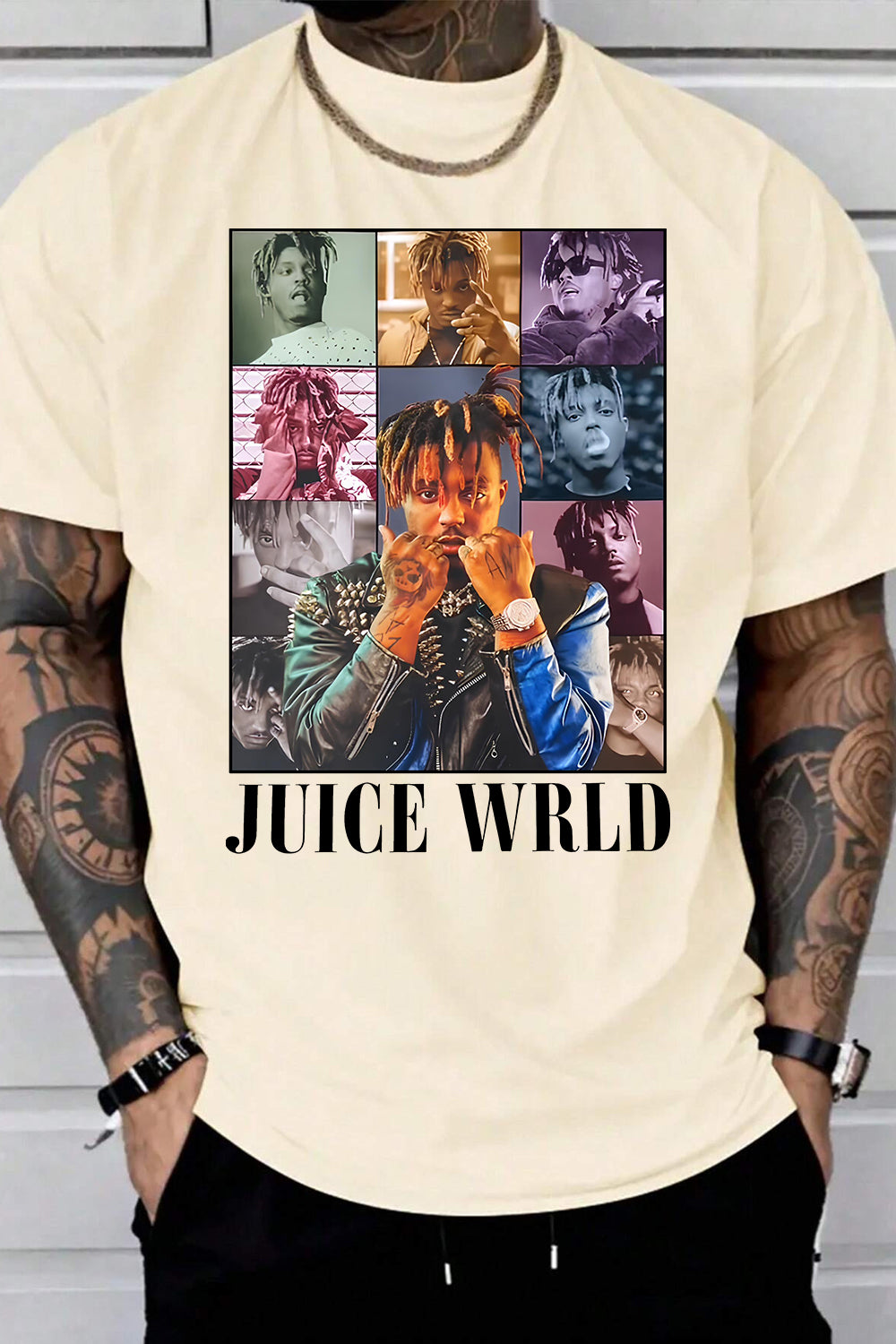 New T-Shirt Juice Wrld Merch, Shirt Juice Wrld Portrait For Men