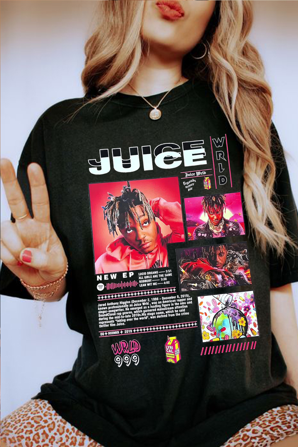 T-Shirt Juice Poster Merch, Shirt Juice Poster Short-Sleeved