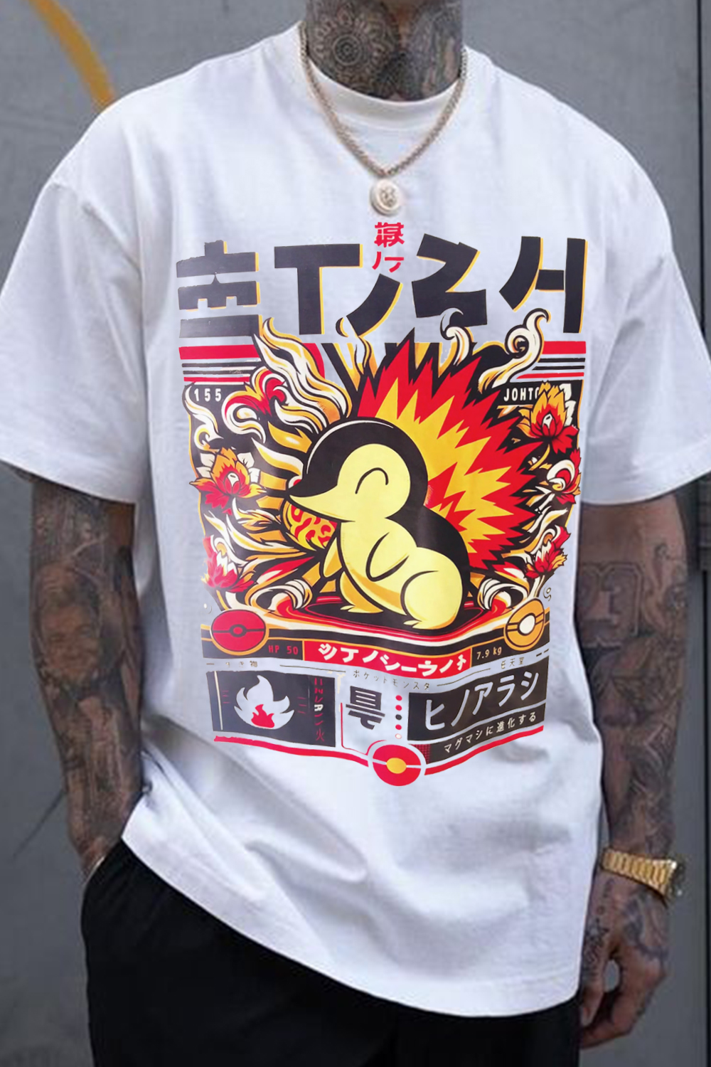 T-Shirt Japanese Poster Merch, Shirt Japanese Poster Retro Print Round Neck Casual Short-Sleeved