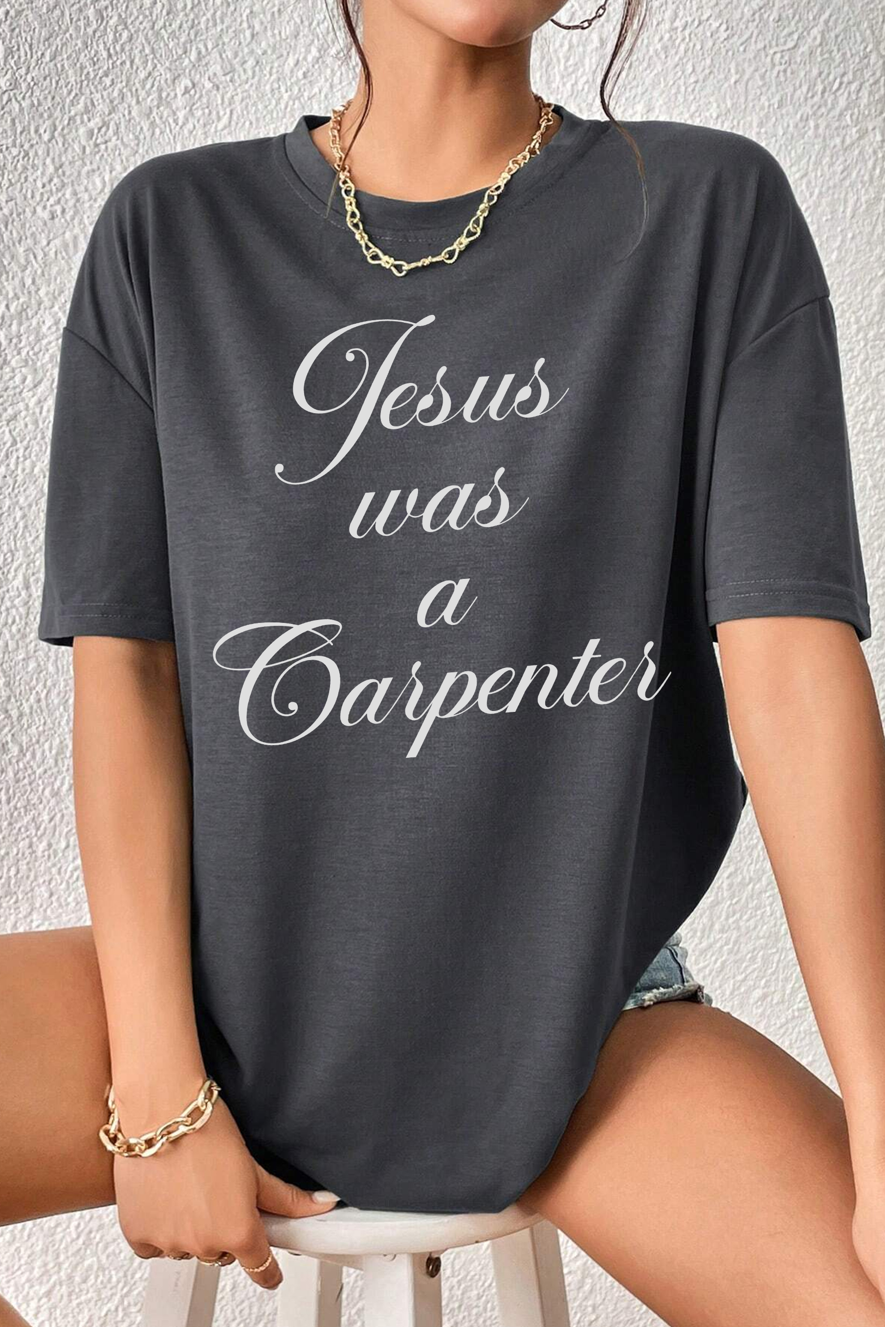 New T-Shirt Jesus Was Merch, Shirt Jesus Was A Carpenter For Women
