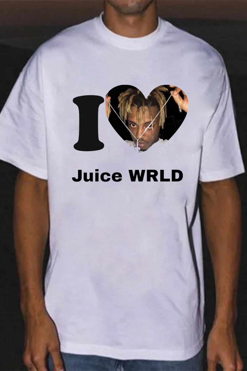 T-Shirt I Love Merch, Shirt I Love Juice Wrld Printed Short Sleeve Men'S
