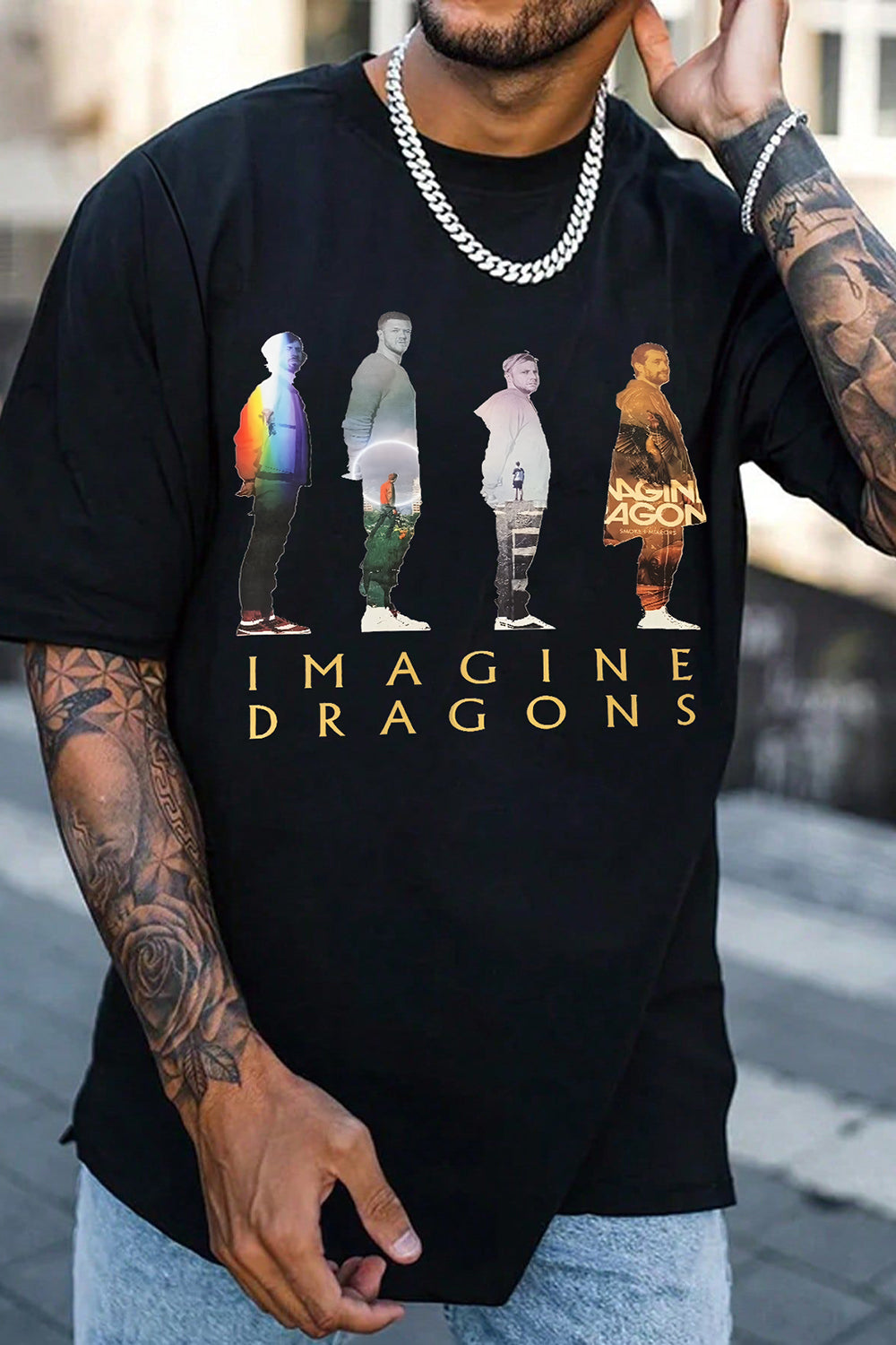 T-Shirt Imagine Dragons Merch, Shirt Imagine Dragons Loom Tour For Men
