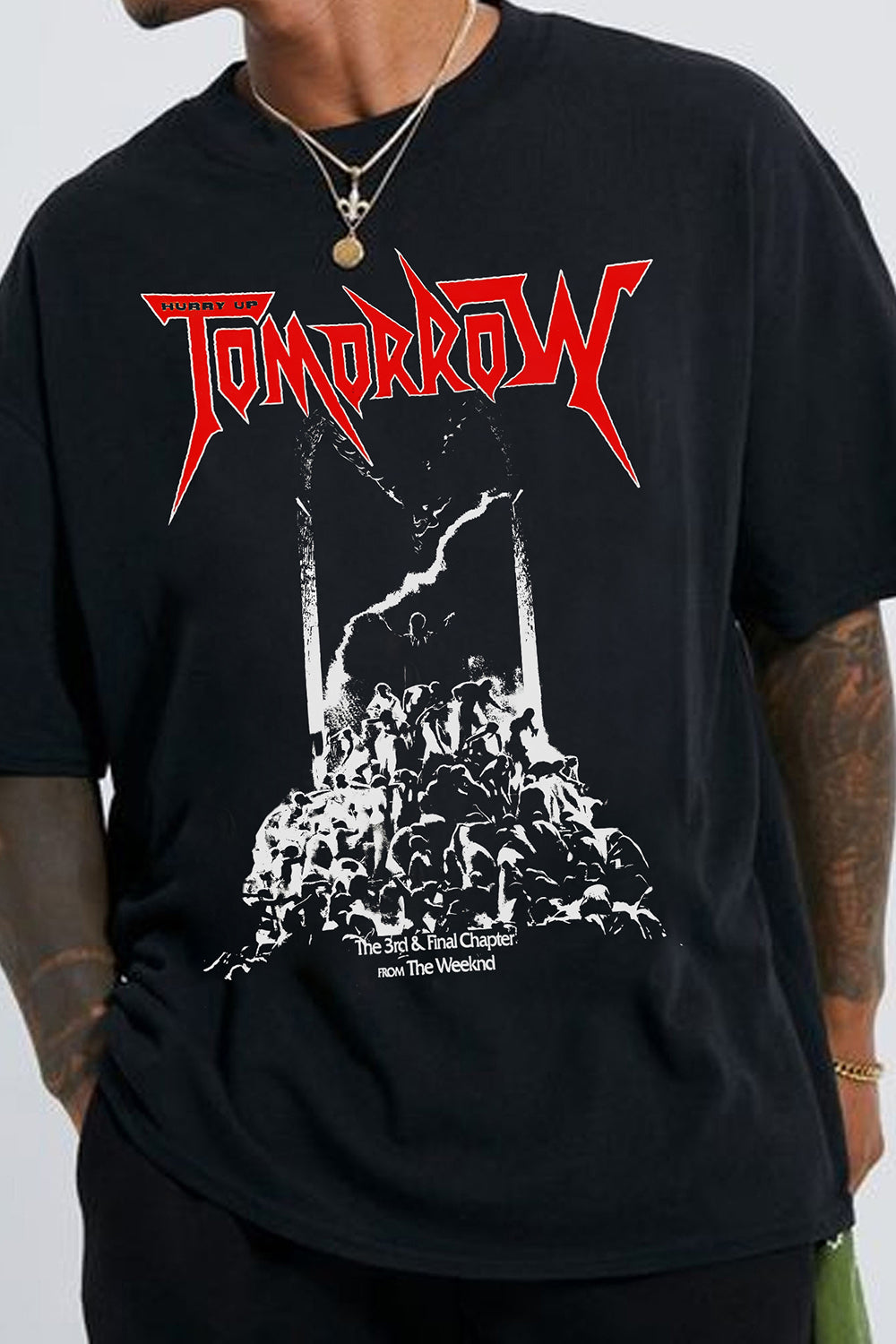 T-Shirt Hurry Up Merch, Shirt Hurry Up Tomorrow The Weeknd Merch For Men