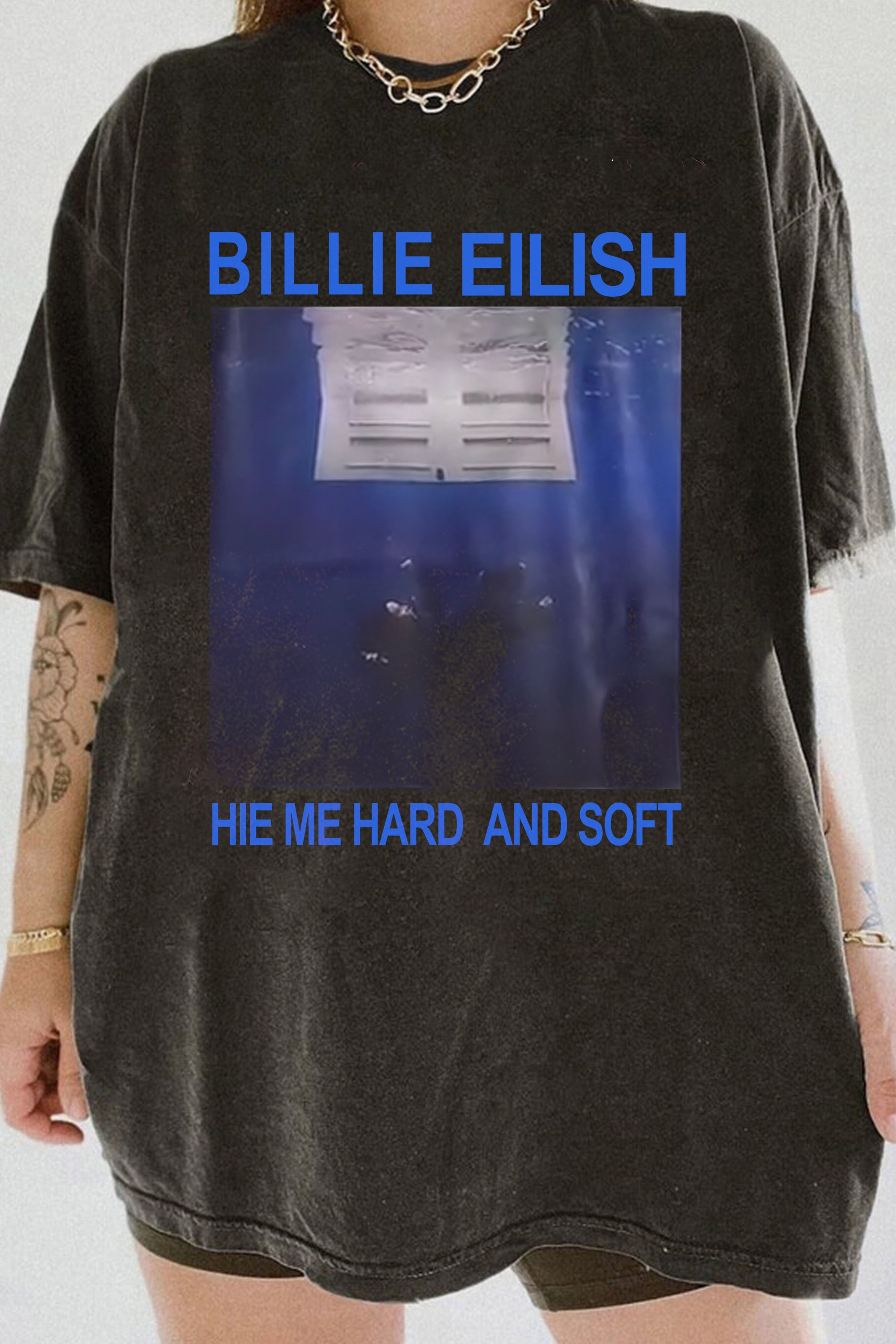 New T-Shirt Hit Me Merch, Shirt Hit Me Hard And Soft Billie For Women