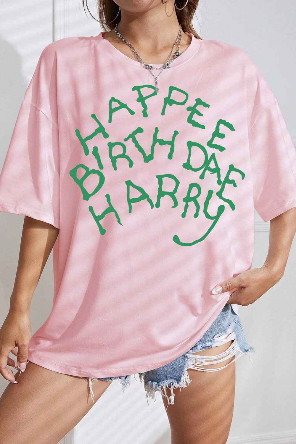 New T-Shirt Happee Birthdae Merch, Shirt Happee Birthdae Harry For Women