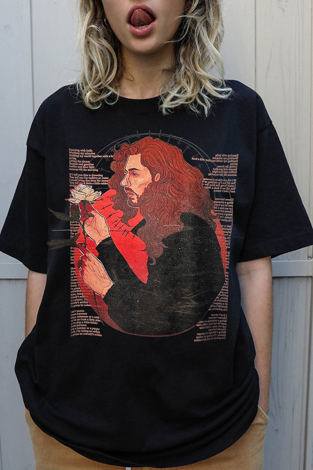 New T-Shirt H Printed Merch, Shirt H Printed Short-Sleeved