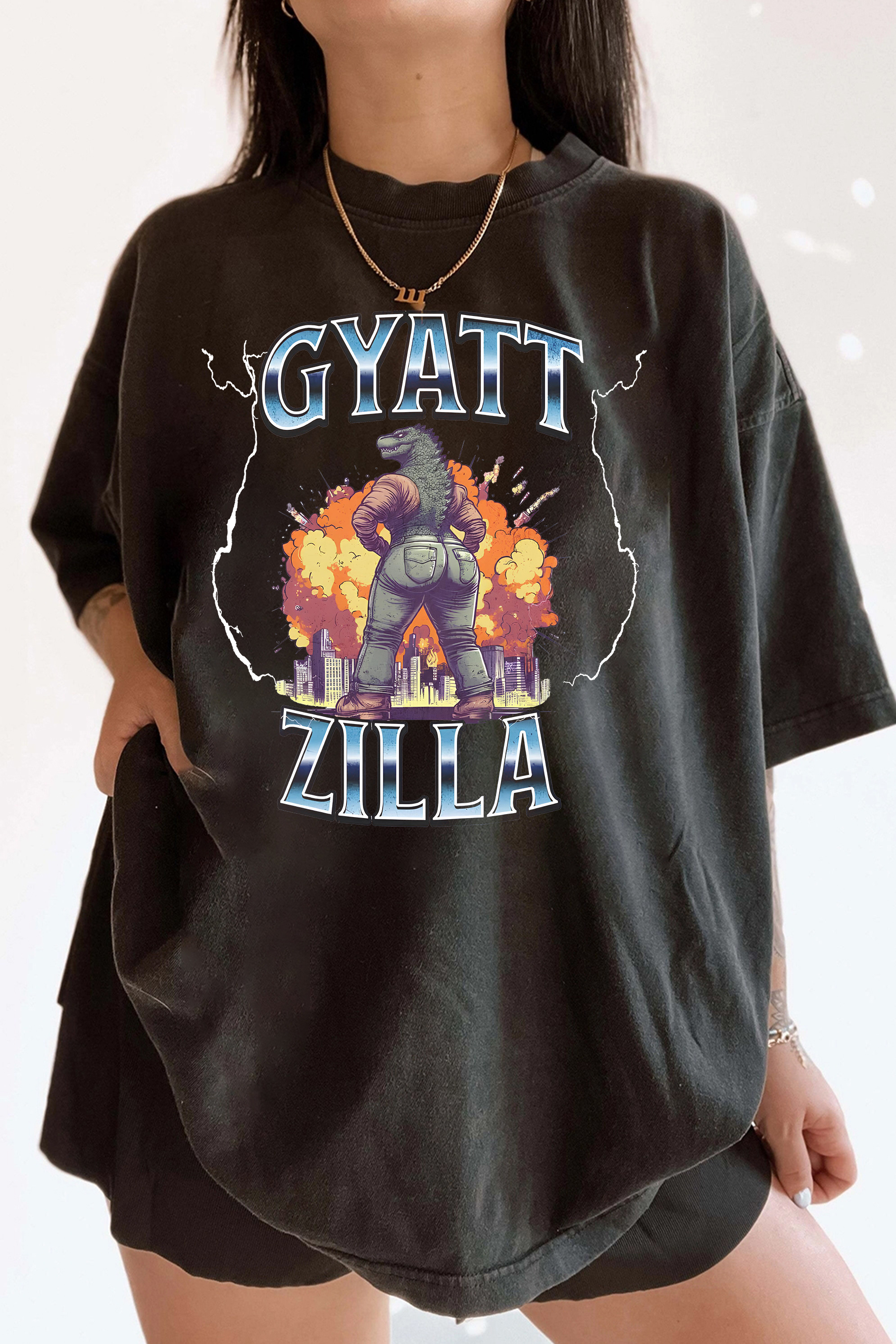 New T-Shirt Gyattzilla  Merch, Shirt Gyattzilla For Women