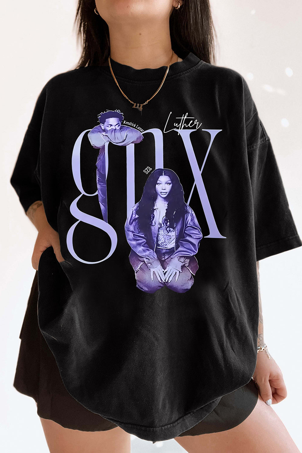 New T-Shirt Grand Nation Merch, Shirt Grand Nation Tour Sza Kendrick Merch For Women