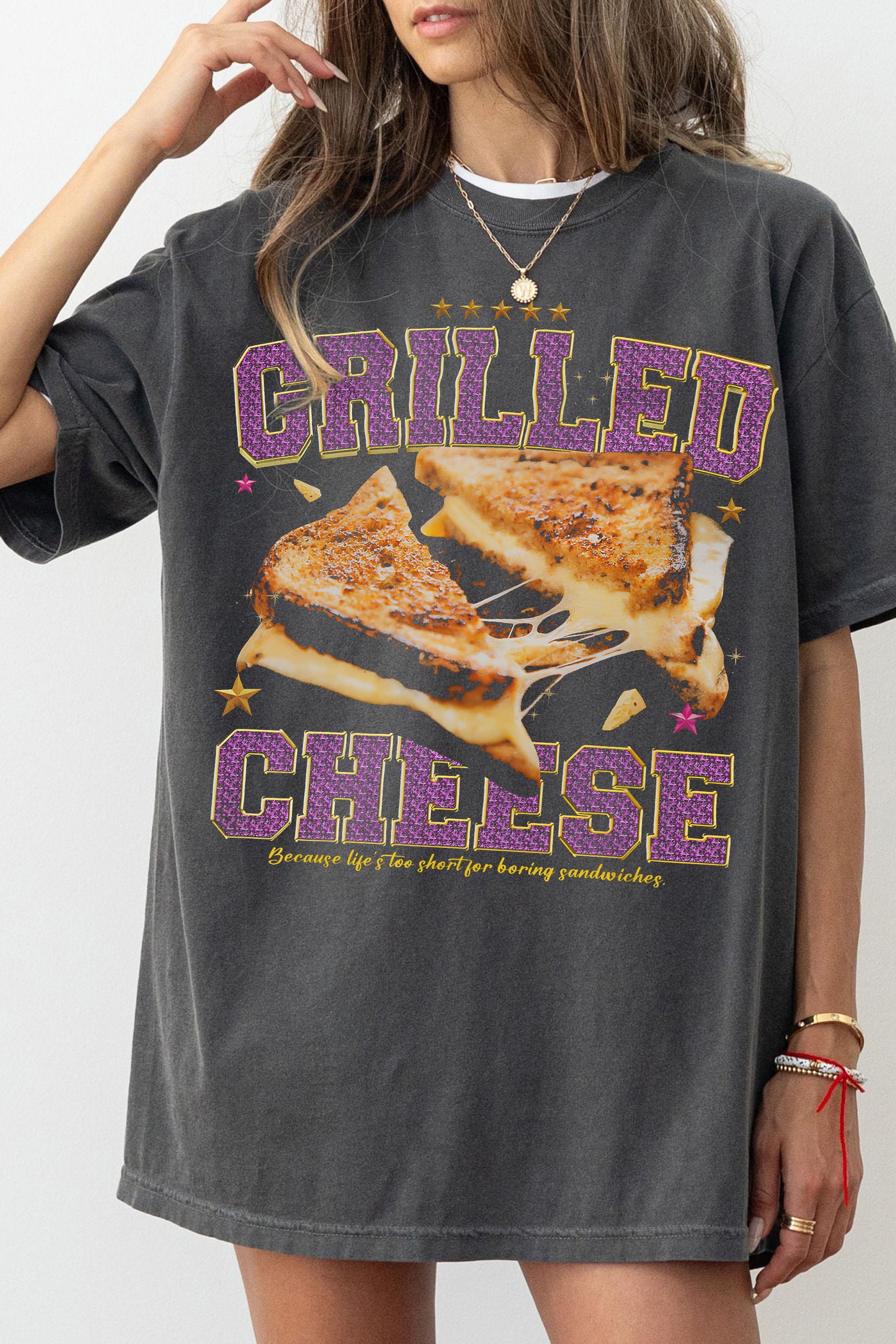 New T-Shirt Grilled Cheese Merch, Shirt Grilled Cheese Funny For Women