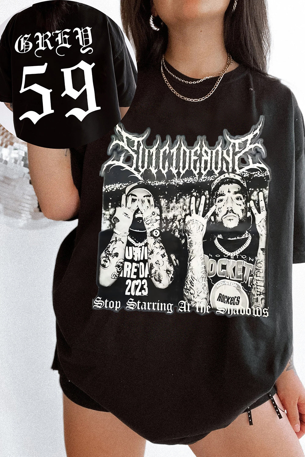 New T-Shirt G59 Grey Merch, Shirt G59 Grey Day Records Tour For Women