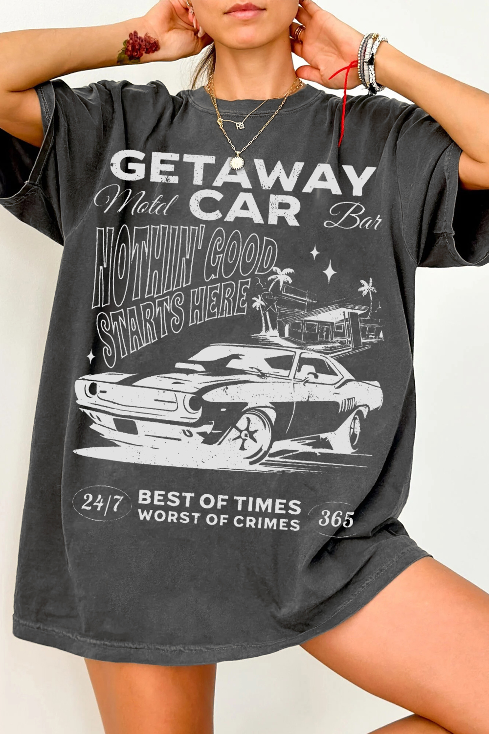 New T-Shirt Getaway Car Merch, Shirt Getaway Car For Women