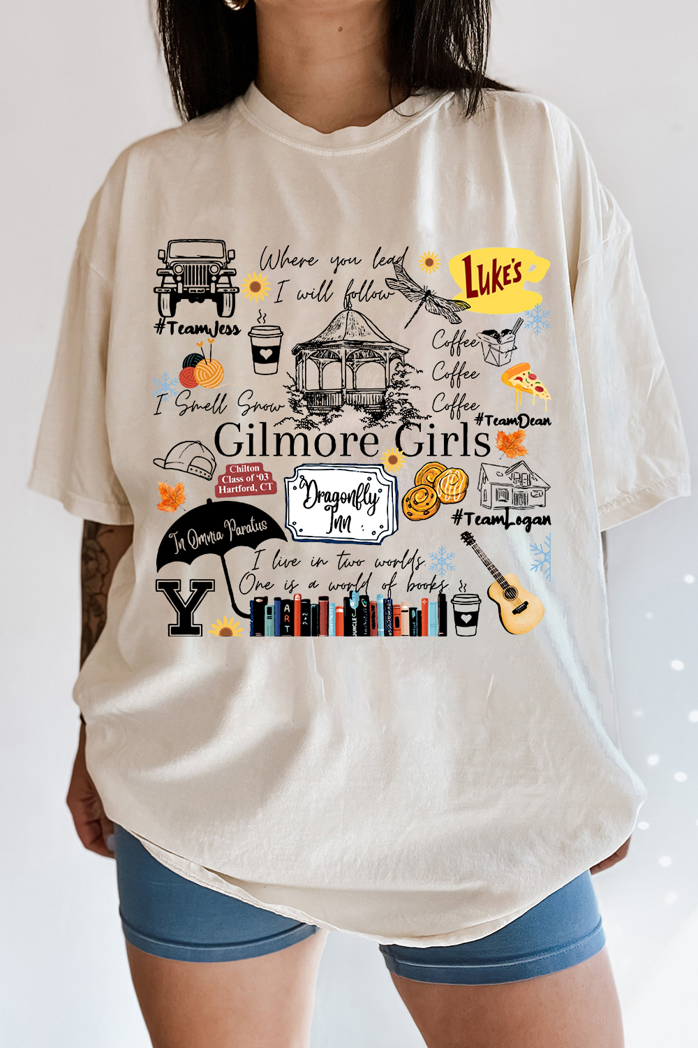 New T-Shirt Gilmore Girls Merch, Shirt Gilmore Girls Tv Show Merch For Women