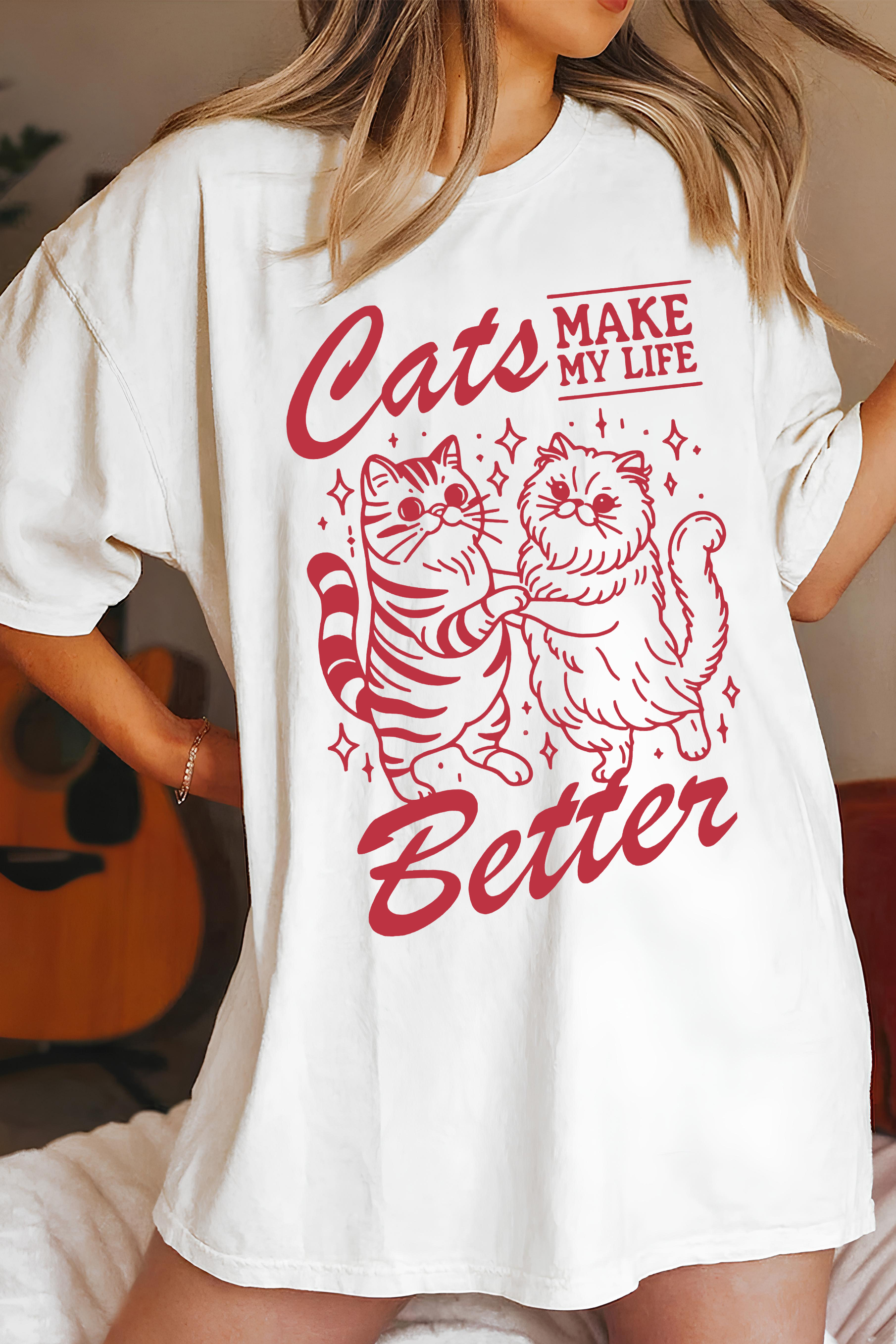 New T-Shirt Funny Cat Merch, Shirt Funny Cat  For Women