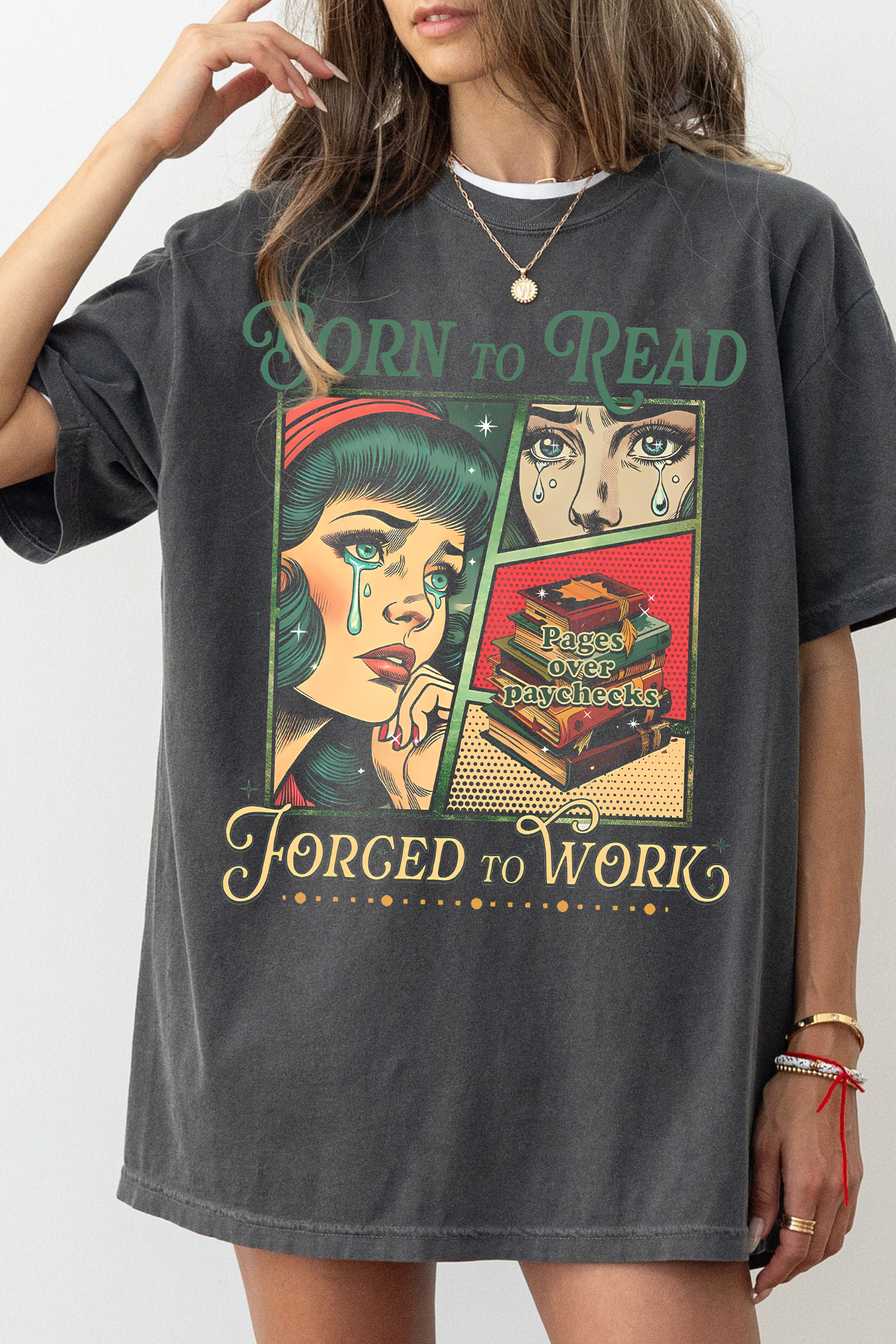 New T-Shirt Funny Reader Merch, Shirt Funny Reader Book Addict For Women